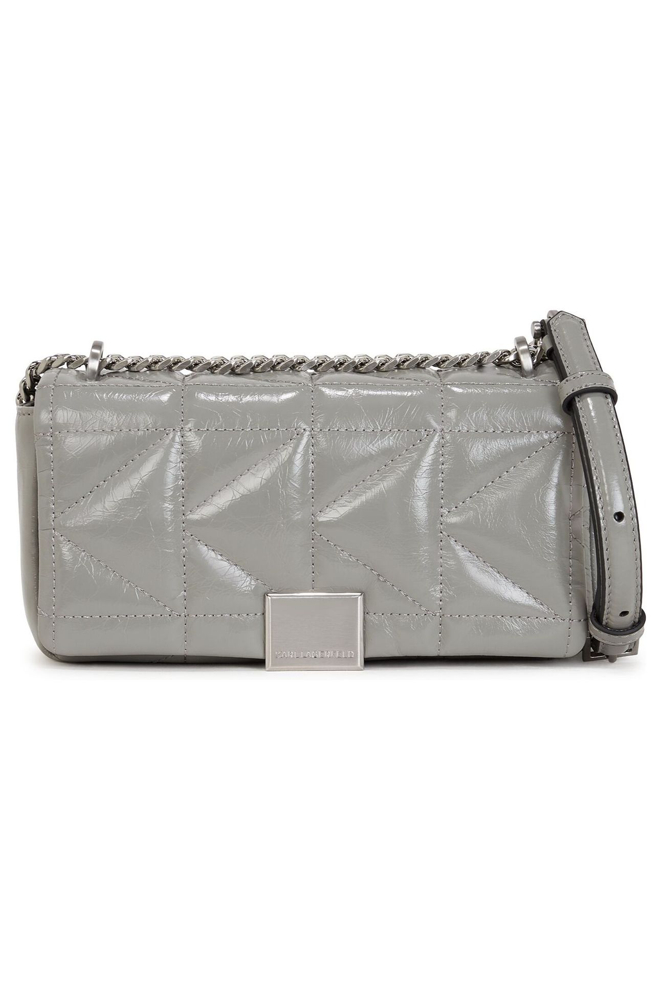 K/KUILT SMALL WRINKLE CROSSBODY CLOUD GREY 2