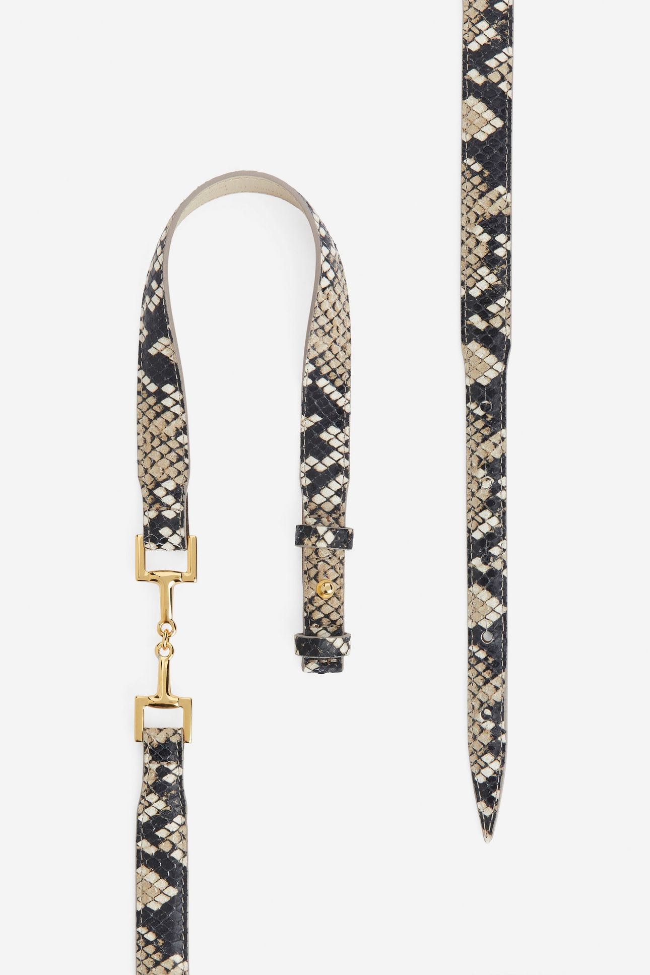 KAYLA BELT SNAKE BROWN 2