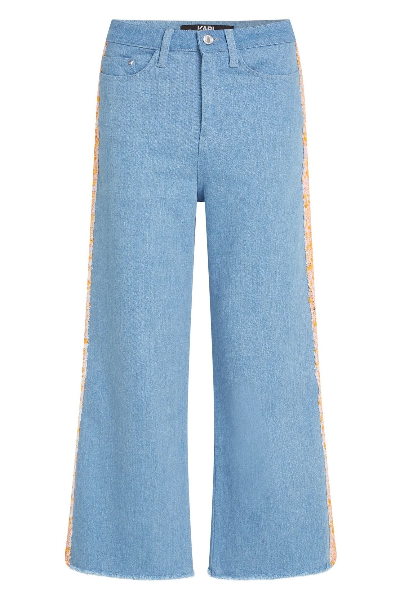 DENIM BOUCLE PANTS BLUE 3