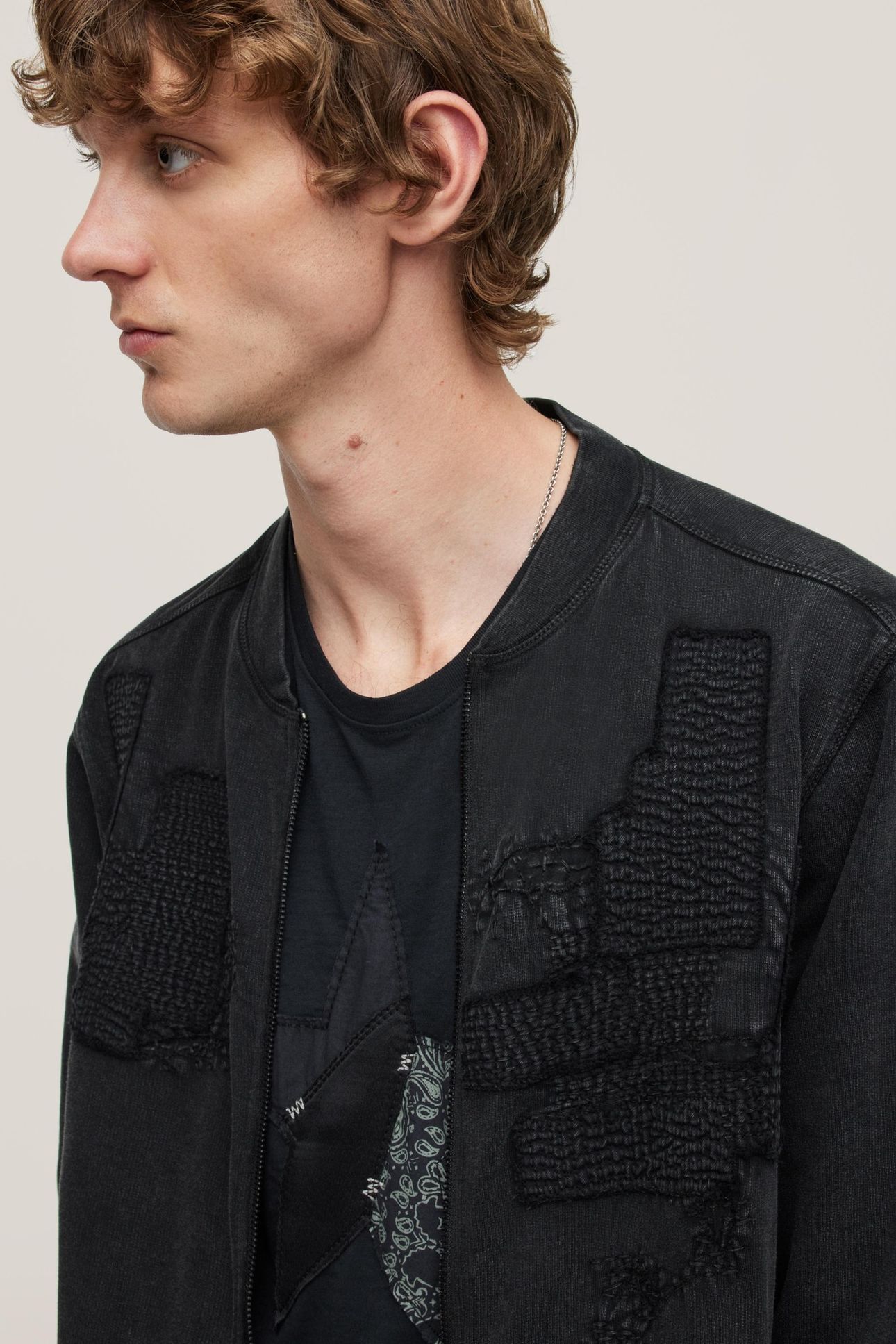 FARRON LS BOMBER JACKET W BLACK 3