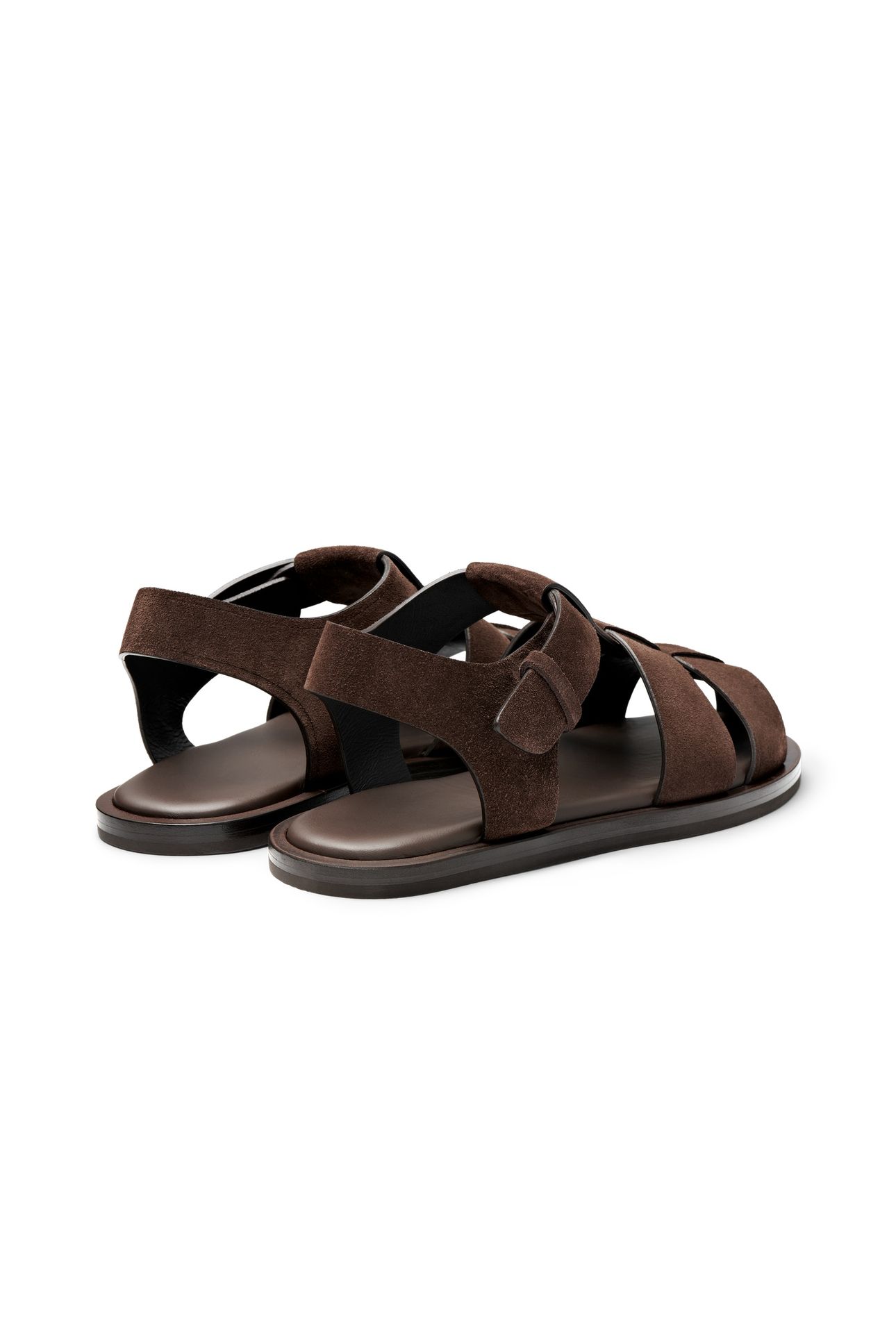 SUEDE-SANDAL-DBROWN LOAFERS DARK BROWN 2