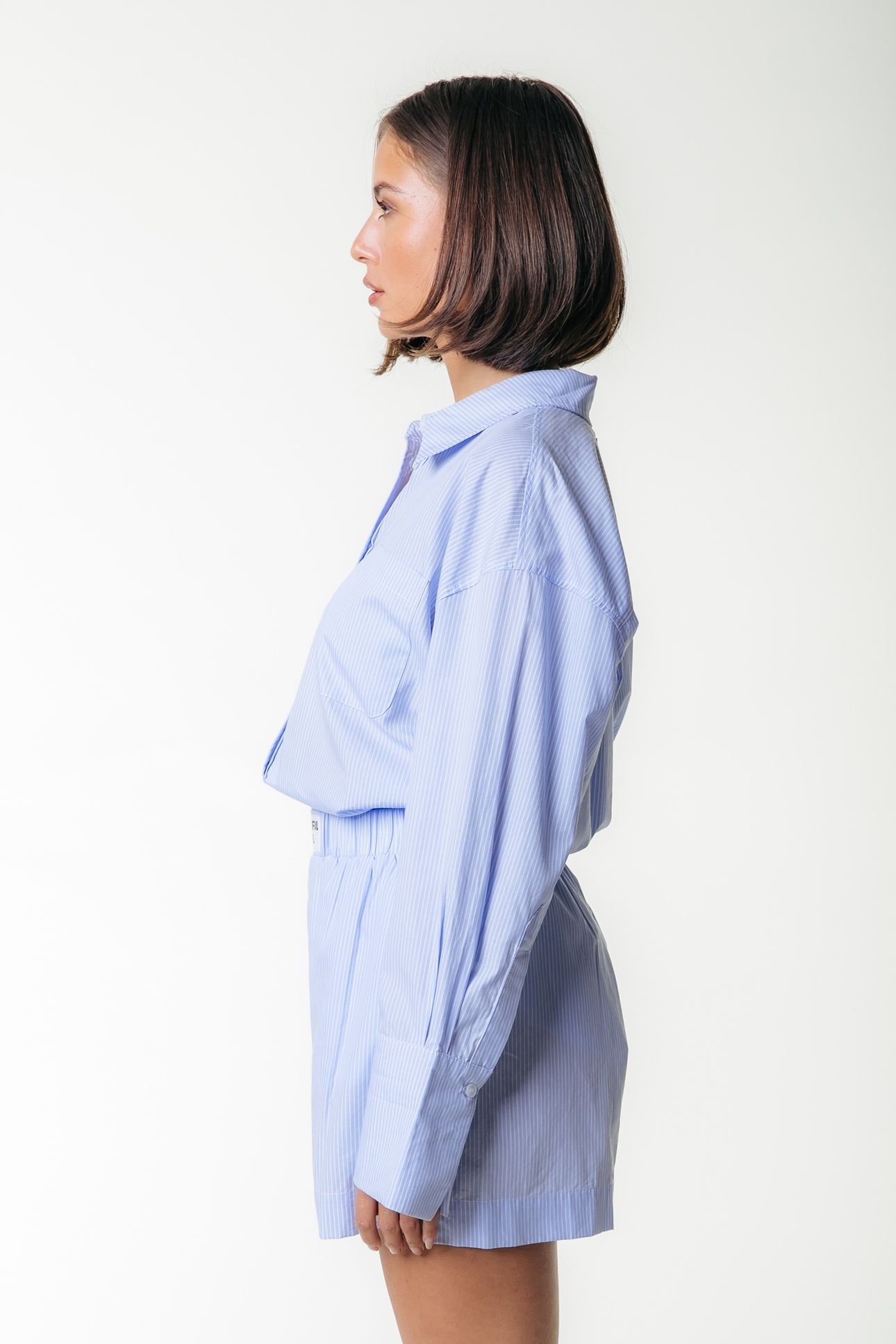 LYN STRIPED SHORT LIGHT BABY BLUE 3