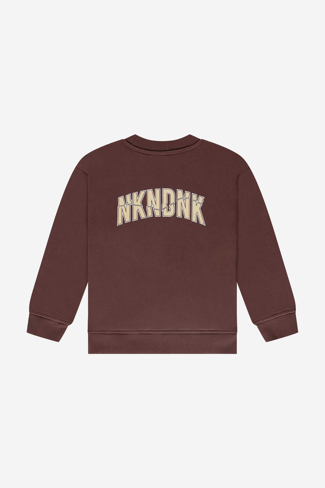 CRACKED SWEATSHIRT FLOWERFIELD BROWN 2