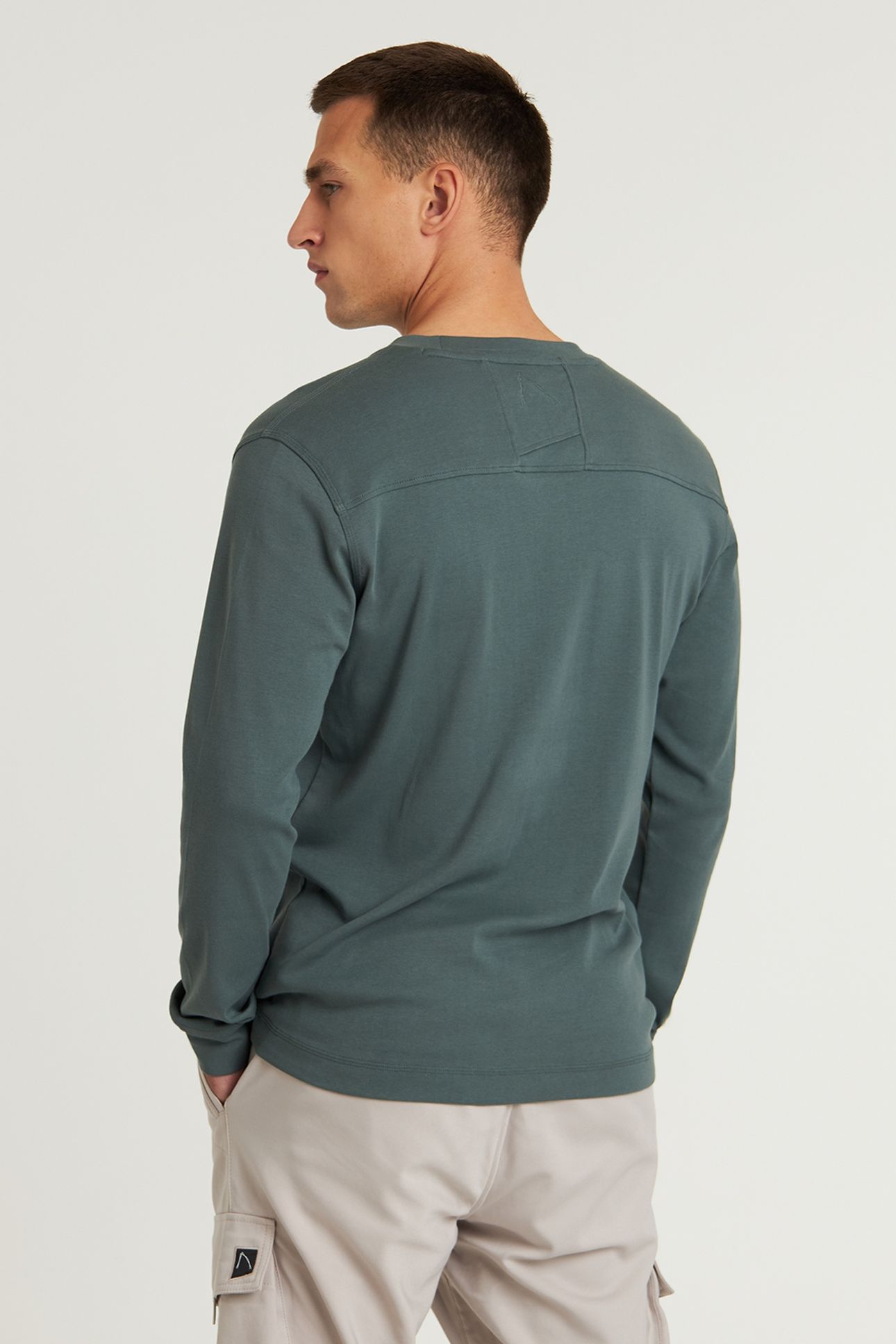 HELY T-SHIRT LONG SLEEVE BALSAM GREEN 2
