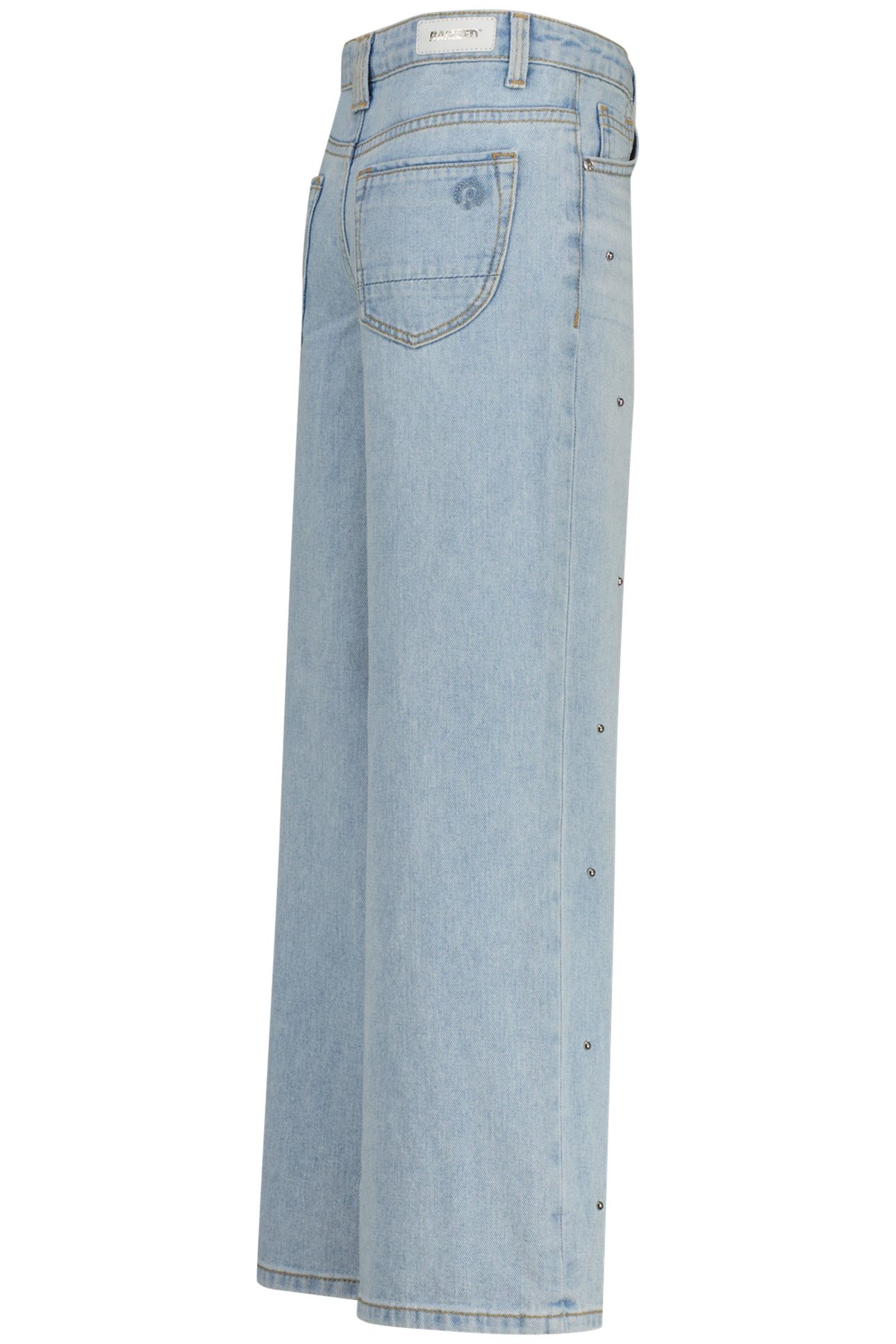 GIRLS MONACO STUD JEANS LIGHT BLUE STONE 3