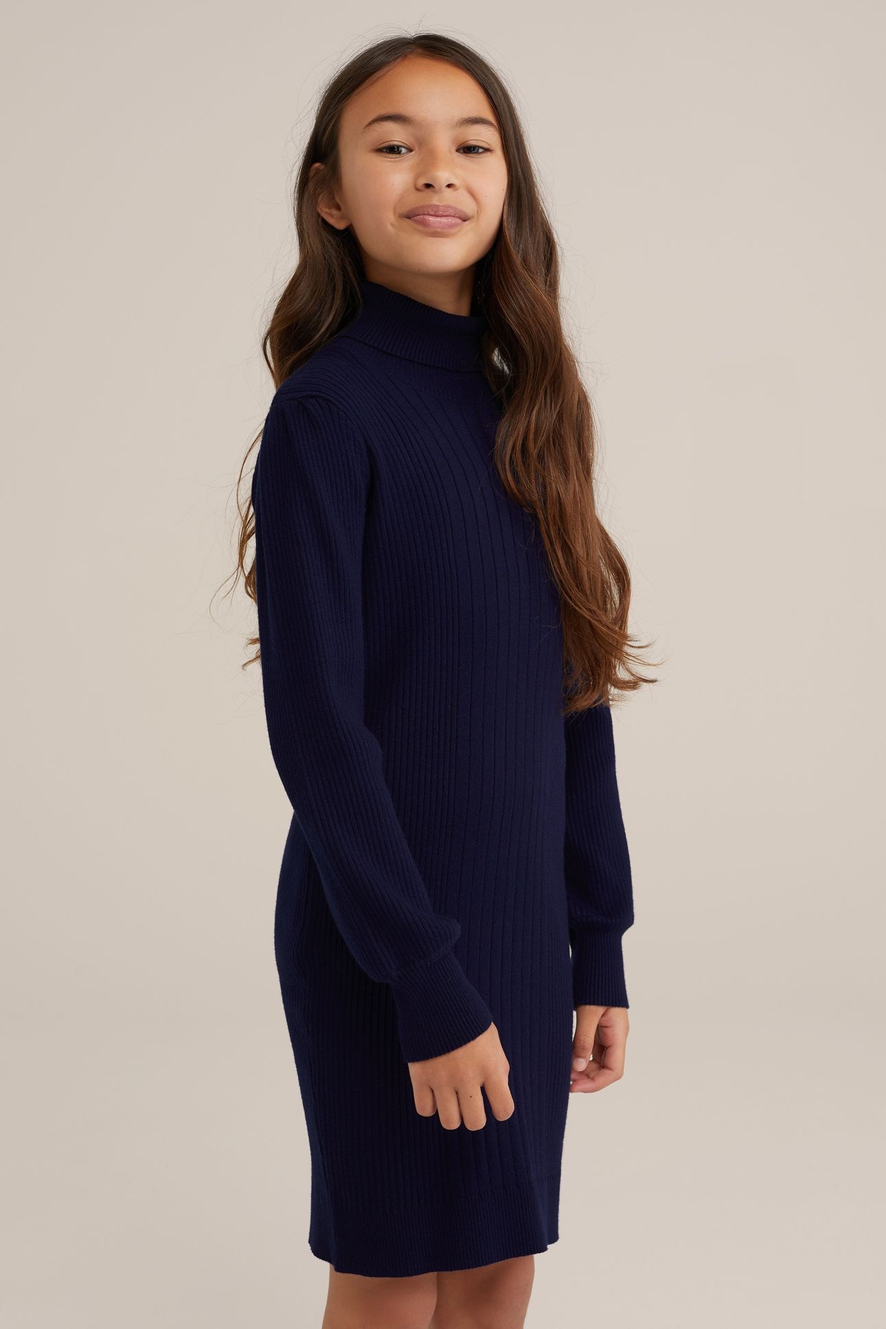 DRESS MID LENGTH DARK BLUE 2