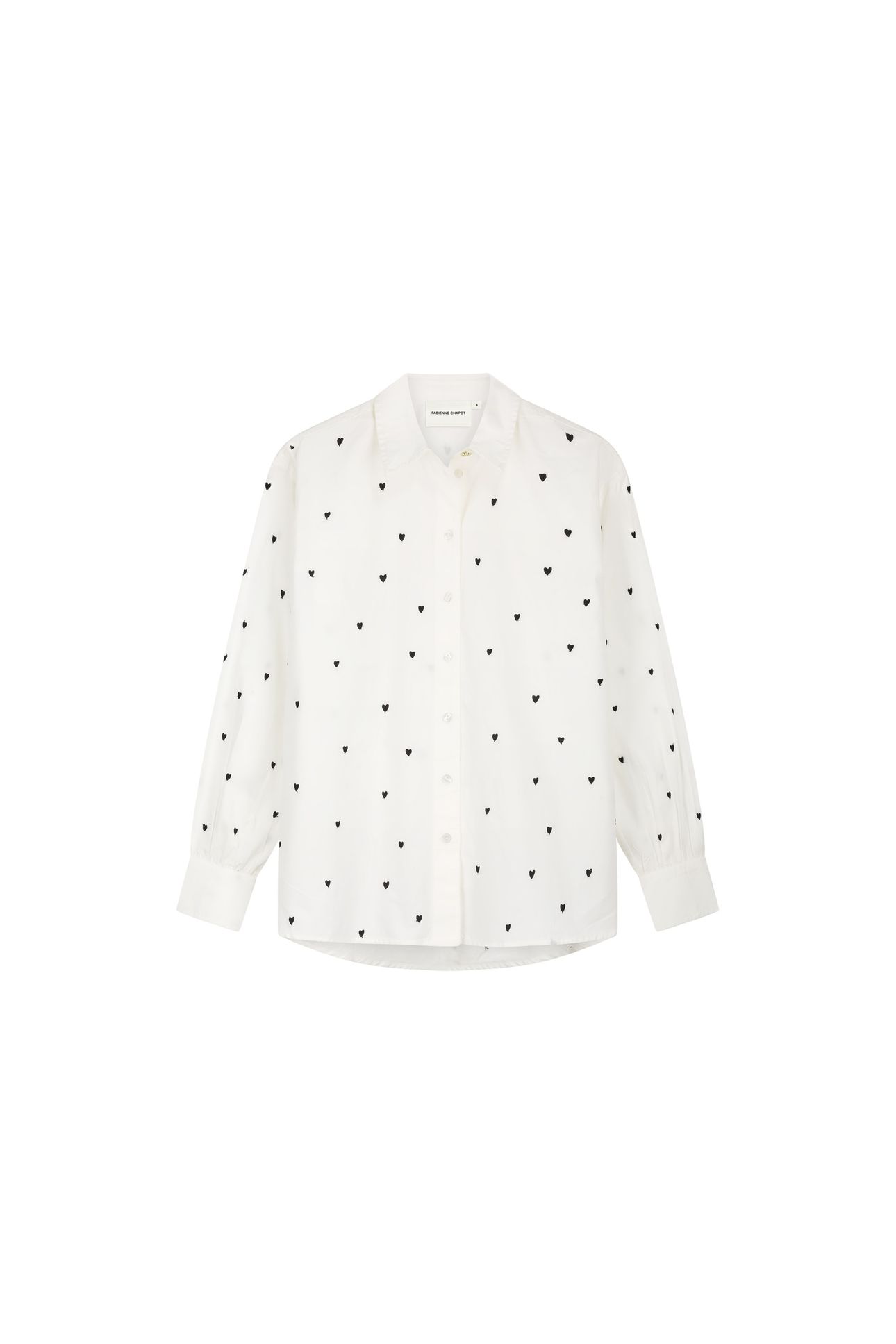 DINA BLOUSE COSY WHITE/BLACK 4