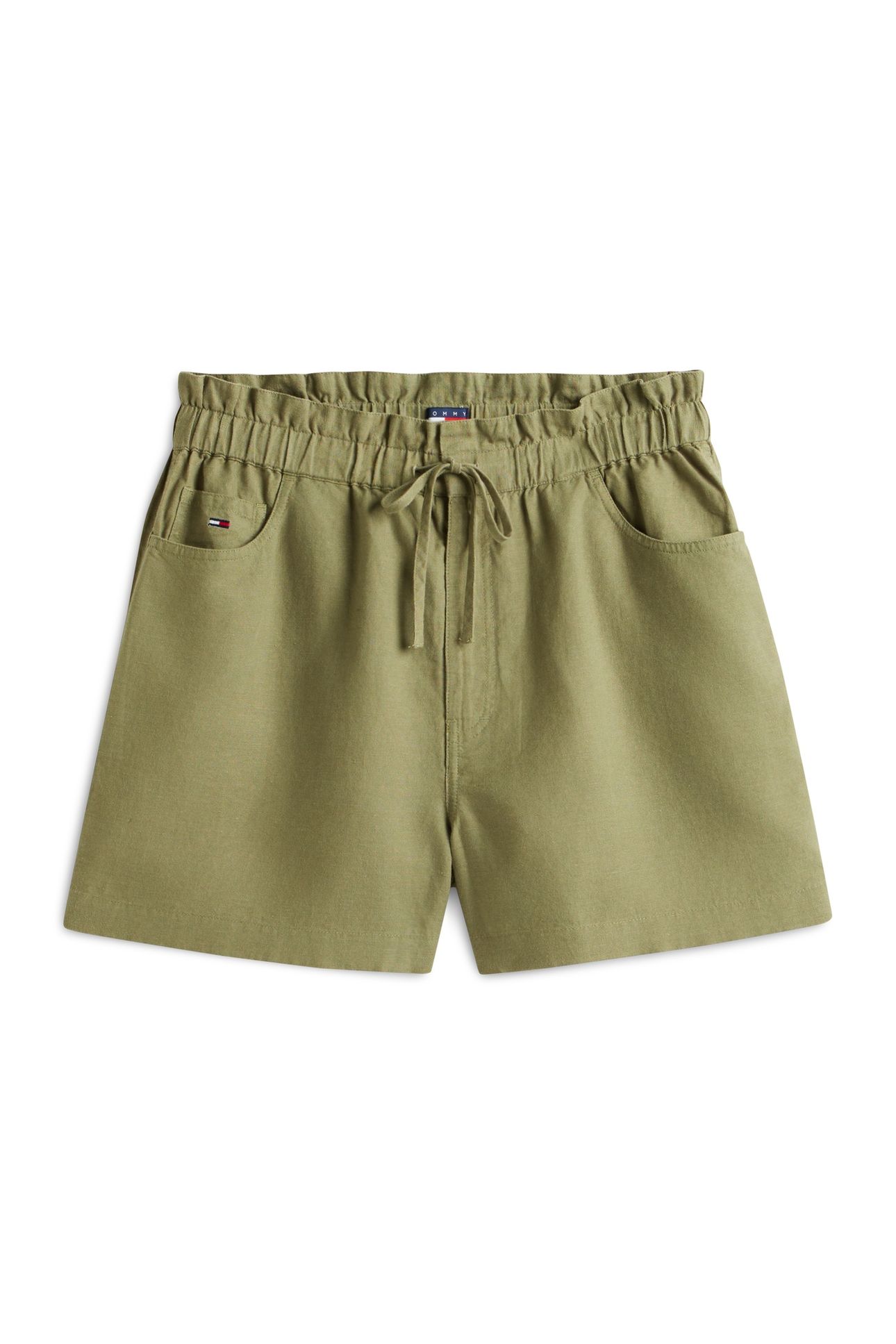 TJW ESSENTIAL LINEN SHORTS BAY LEAF 4