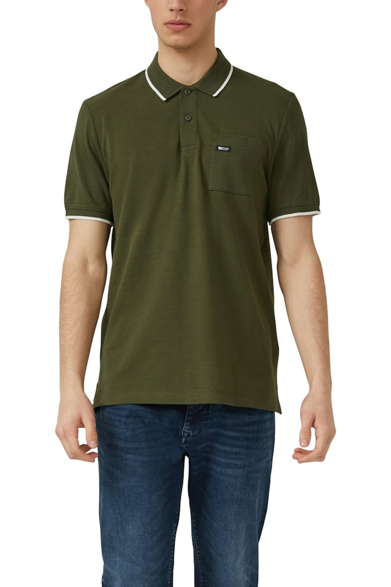 S.OLIVER POLOSHIRTS DARK GREEN 1