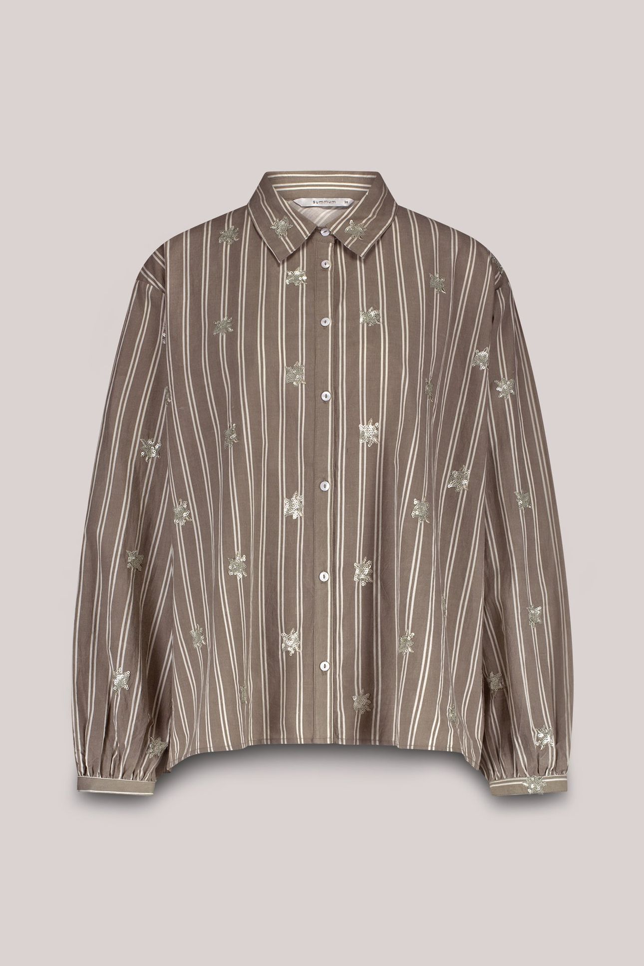 BLOUSE STRIPE SCATTERED EMBRO FUNGHI 3