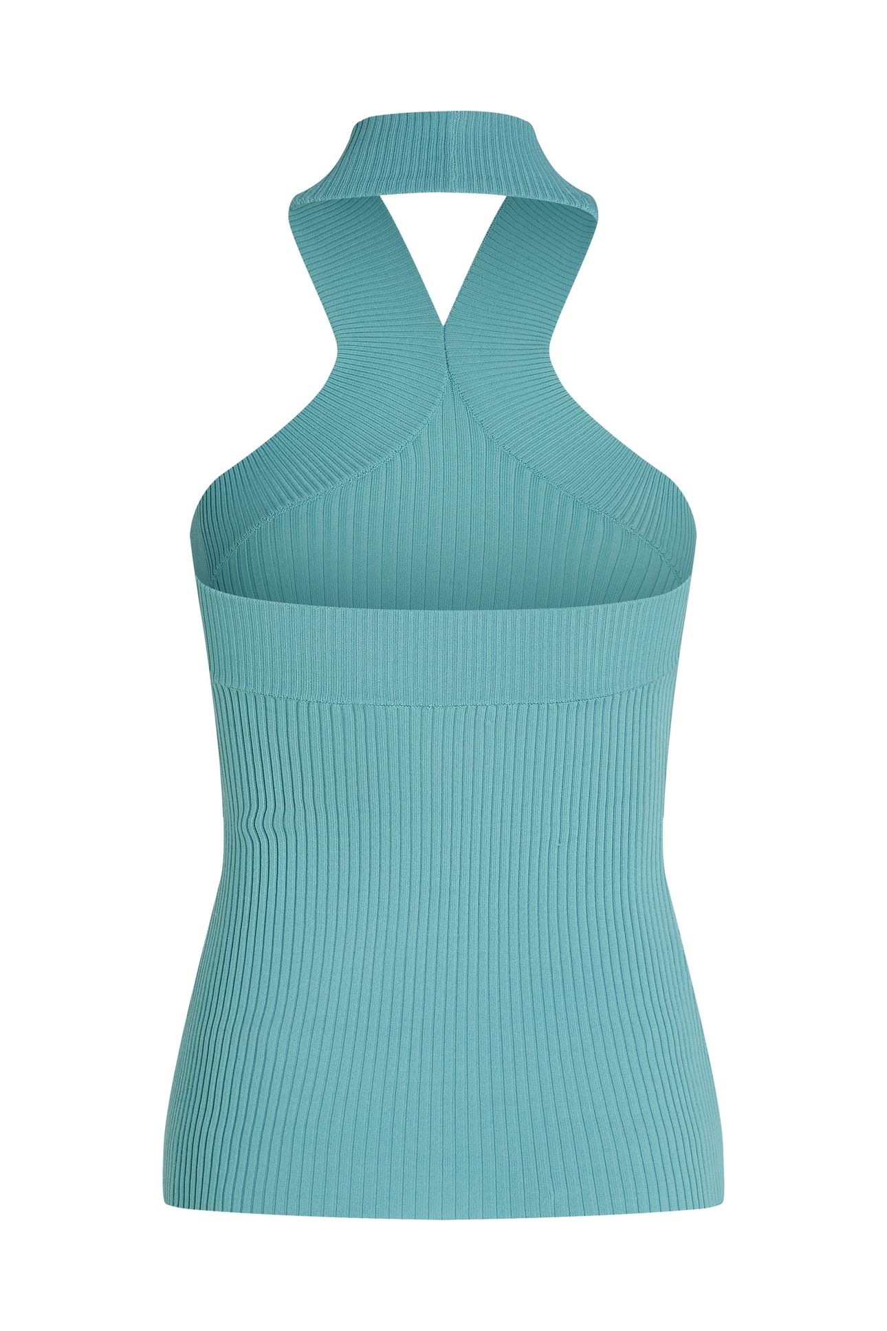 HALTERNECK KNIT TANK STILL WATER 7