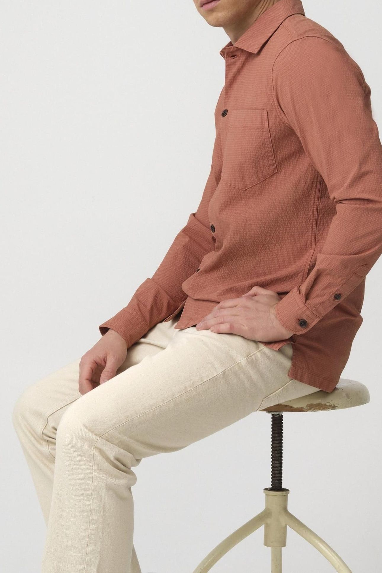 CASUAL SHIRT LM BROWN 4