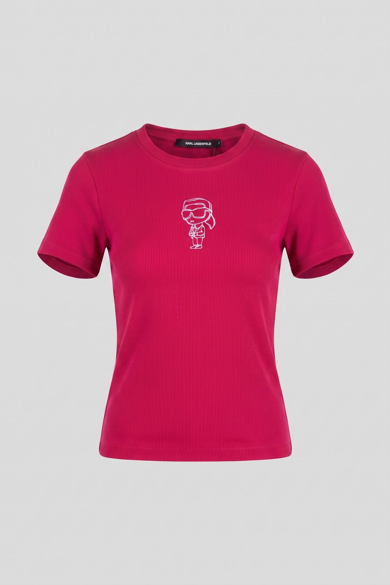 IKON SKETCH EMB RIB T-SHIRT PERSIAN RED 3