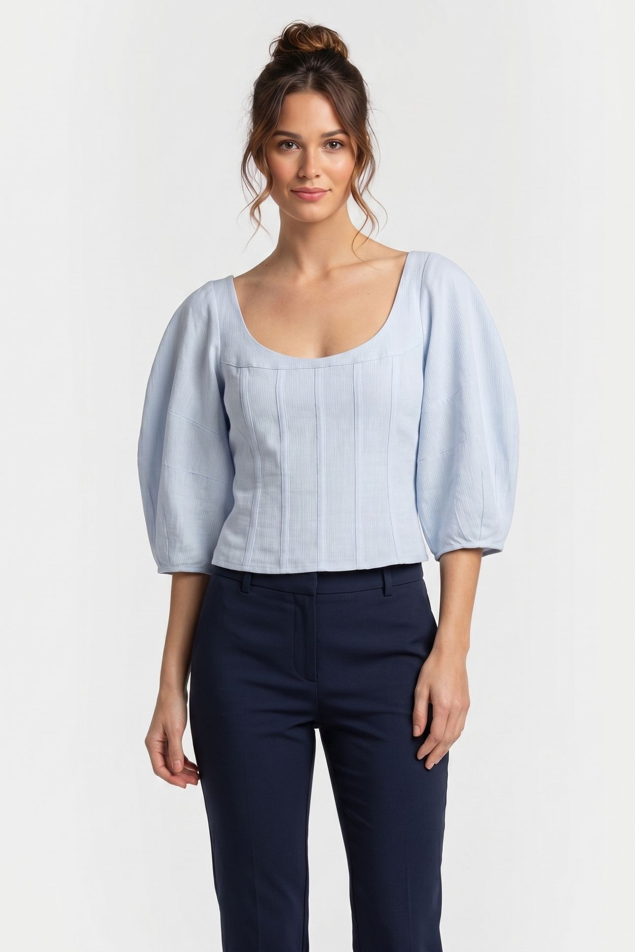 CLARE BLOUSE BLUE 1