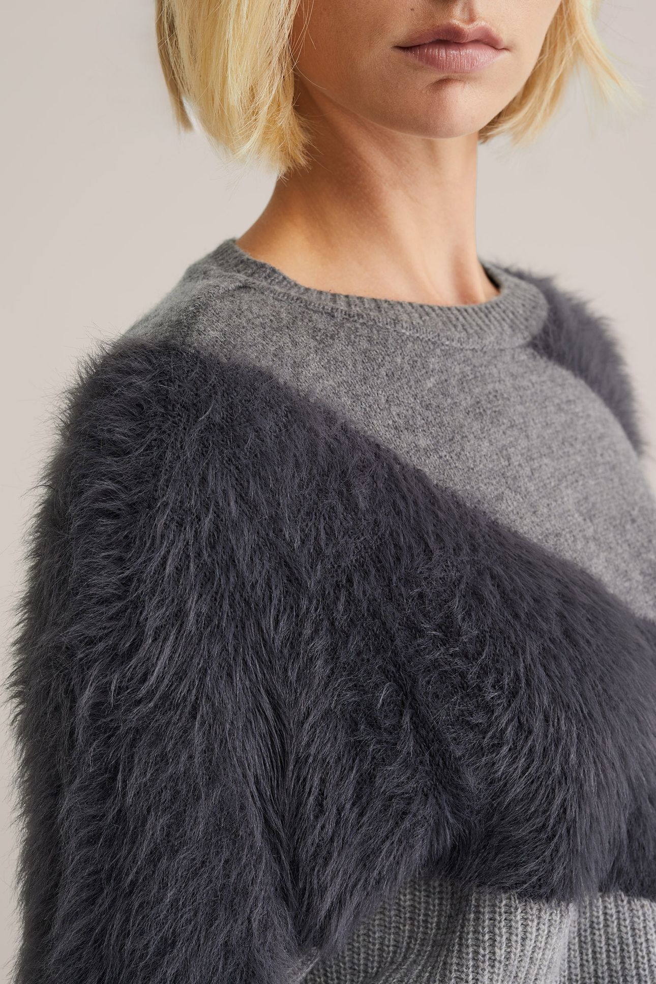 KNITTED PULLOVER GREY 5