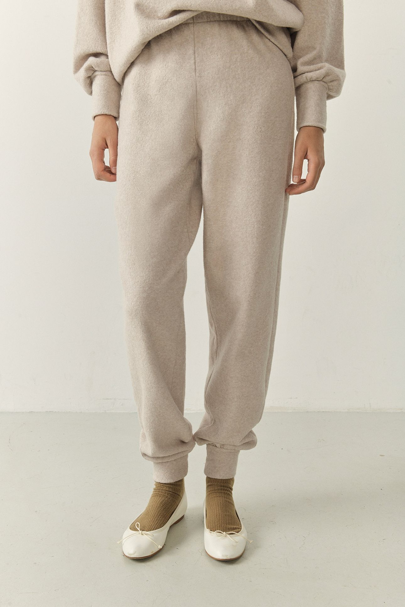 UDOW SWEAT PANTS BEIGE CHINE 9