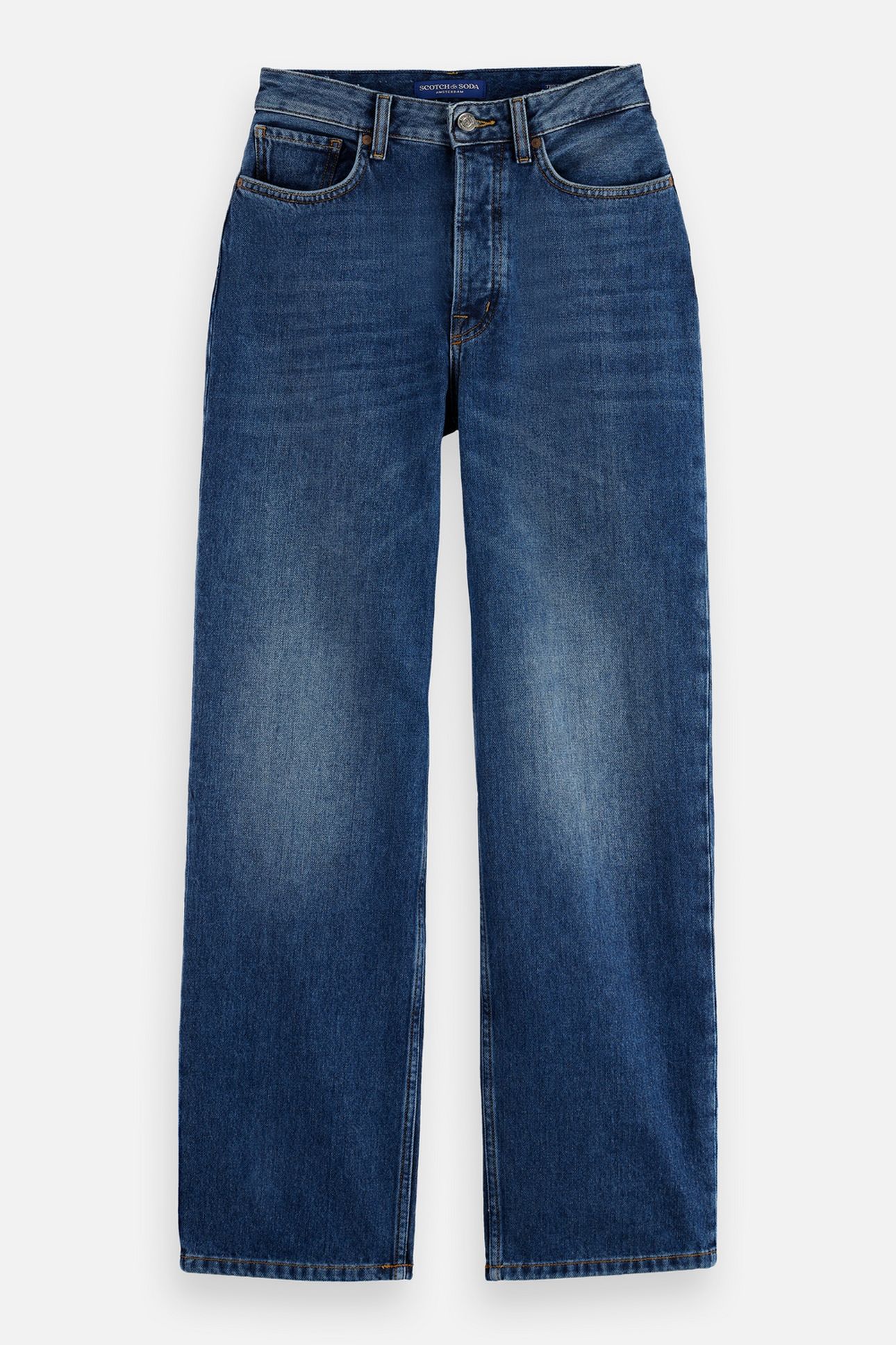 RIPPLE STRAIGHT JEANS — ABSOLUTE BLUE 4