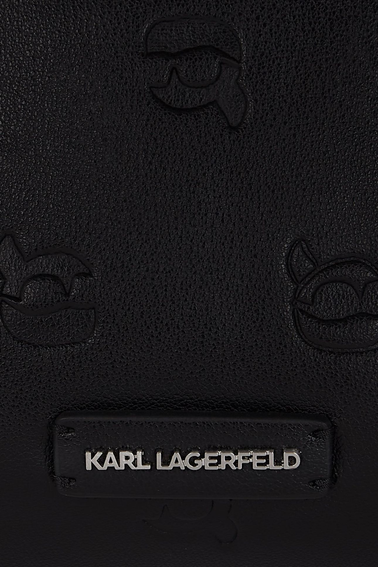IKON MONOGRAM ZIP SHOULDER BAG AOP TONAL BLACK 5