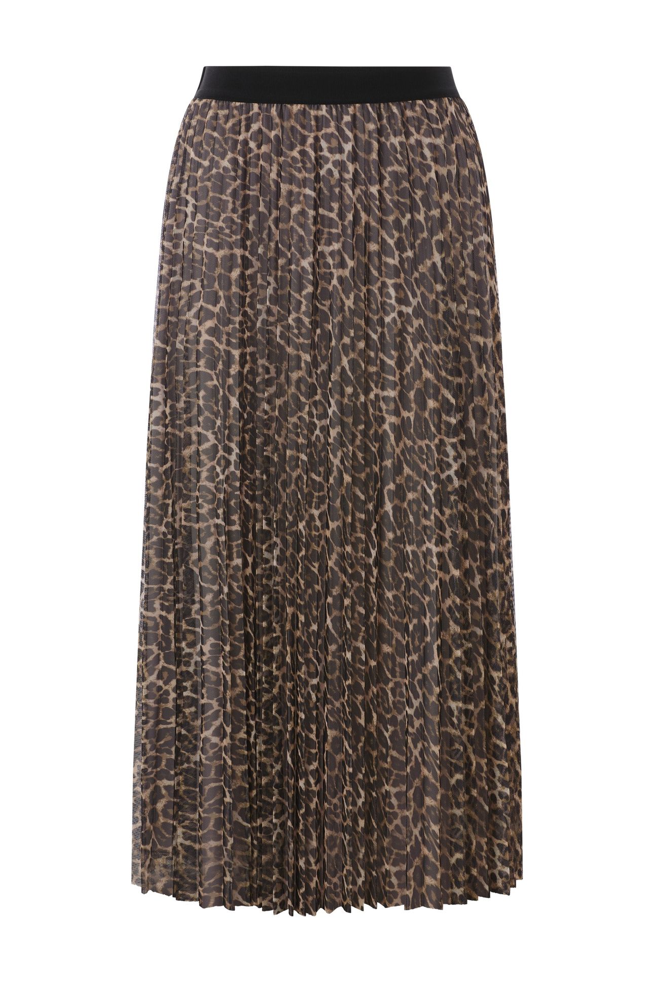 PRINTED TULLE SKIRT CAFFEE LATTE 4