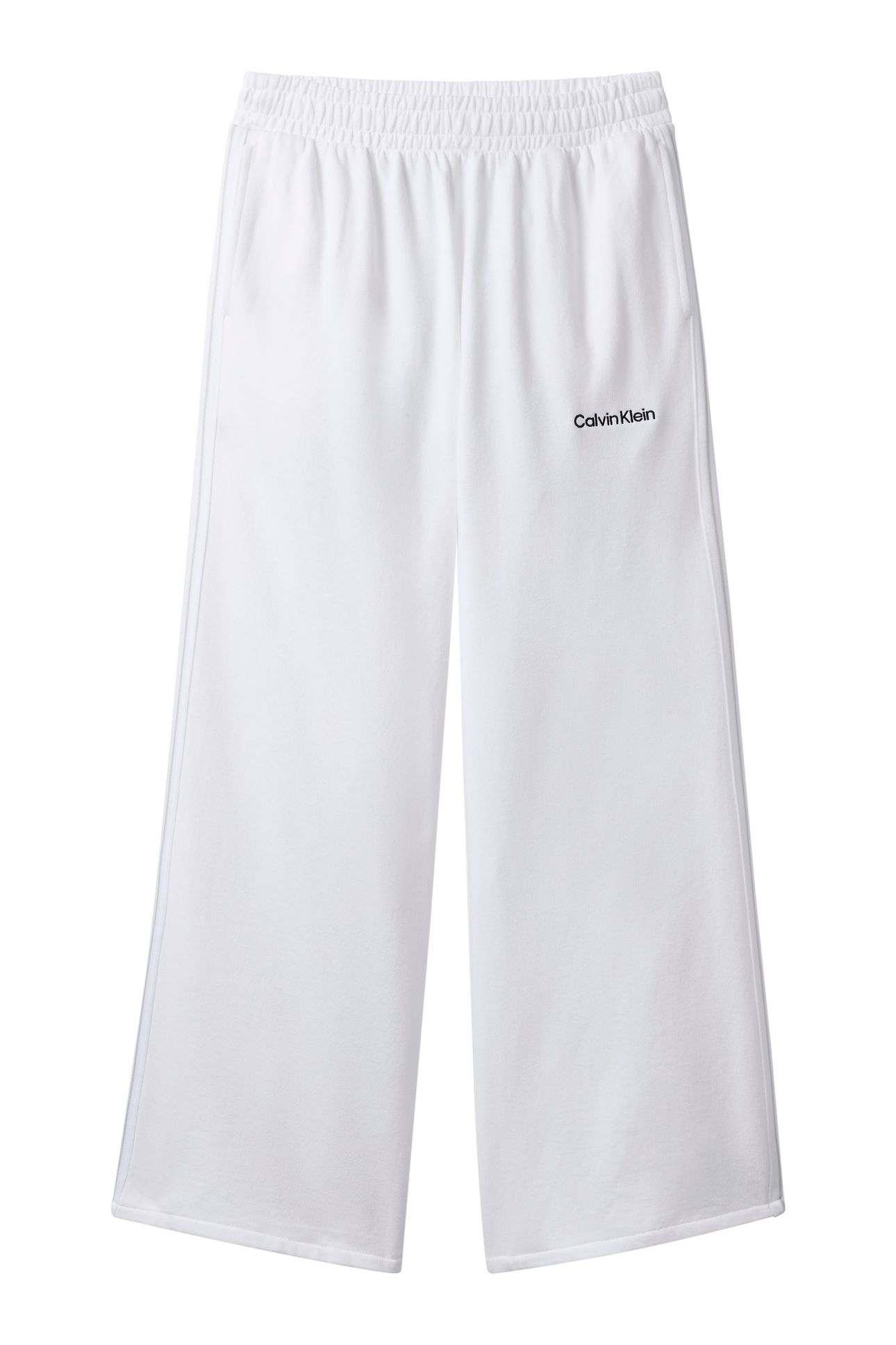 FRENCH TERRY WIDE LEG SWEATPANTS CLASSIC WHITE 5