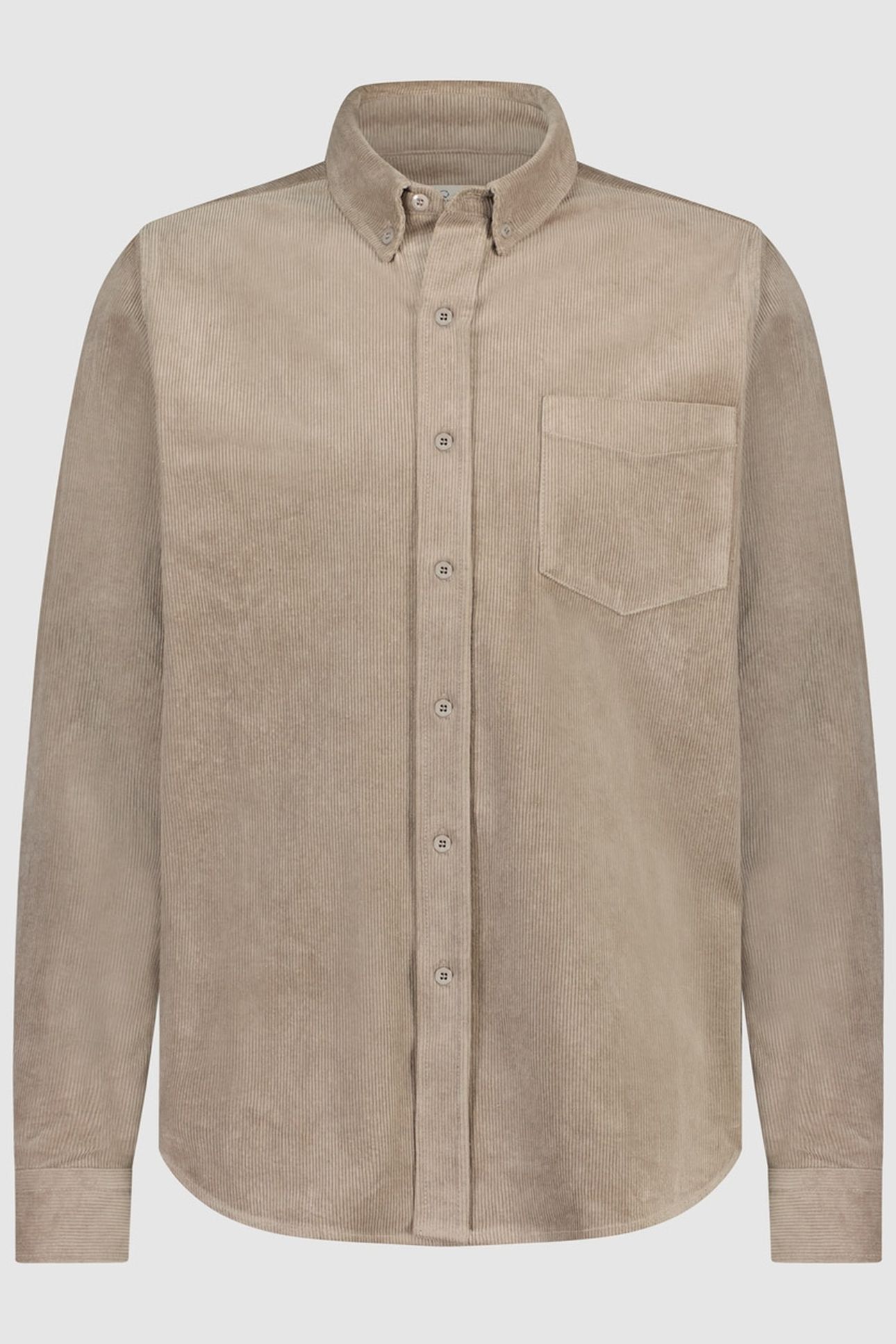 ETHAN RIB SHIRT SAND SHADE 2