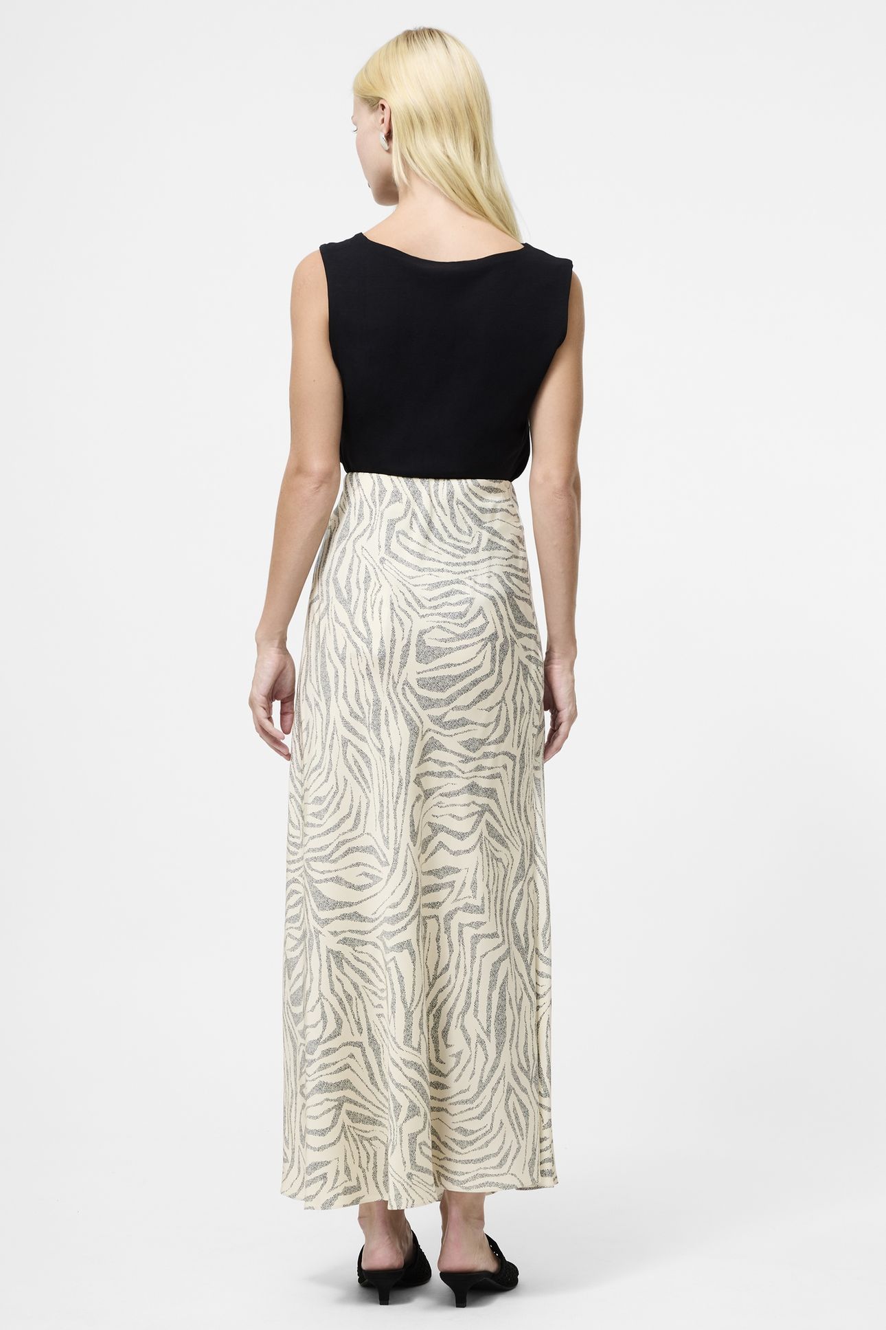 JOSIE ENNIS BIAS SKIRT PORCELAIN CREAM/BLAC 2