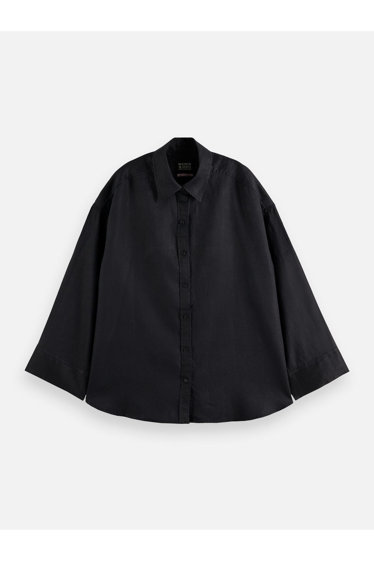 LINEN SHIRT BLACK 4