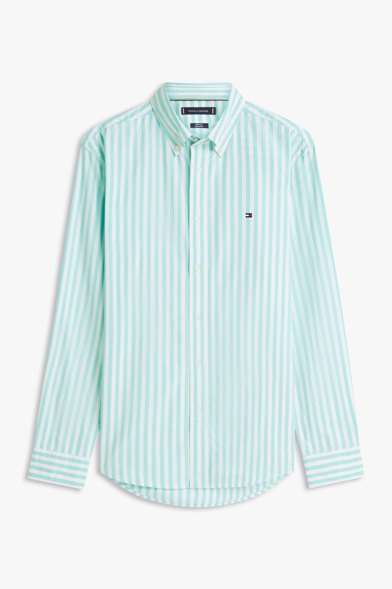 FLEX POPLIN CLASSIC SHIRT ARCTIC AQUA/STRIPE 4
