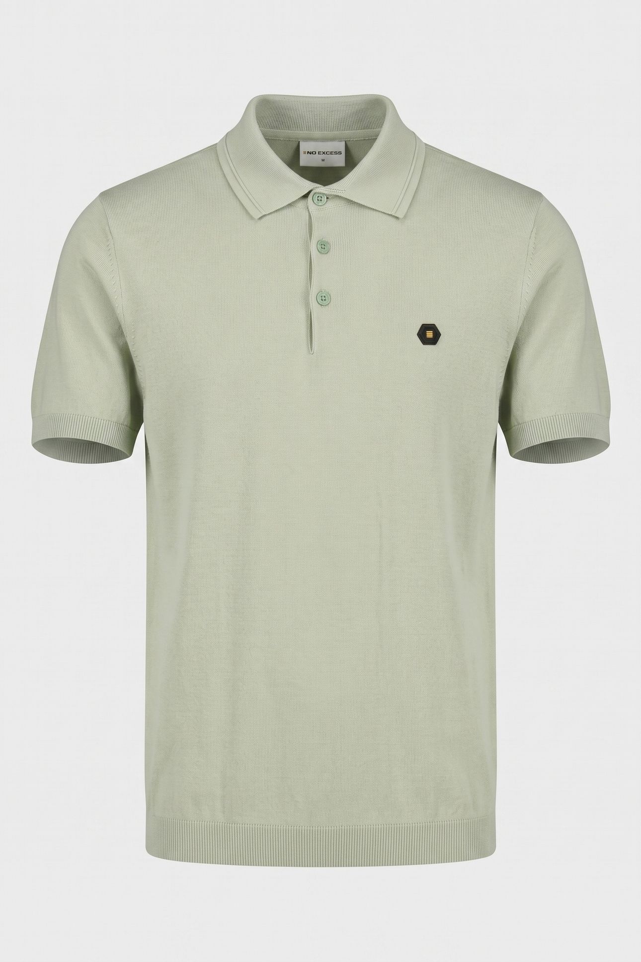 PULLOVER SHORT SLEEVE POLO BUTTON SOLID MINT 3