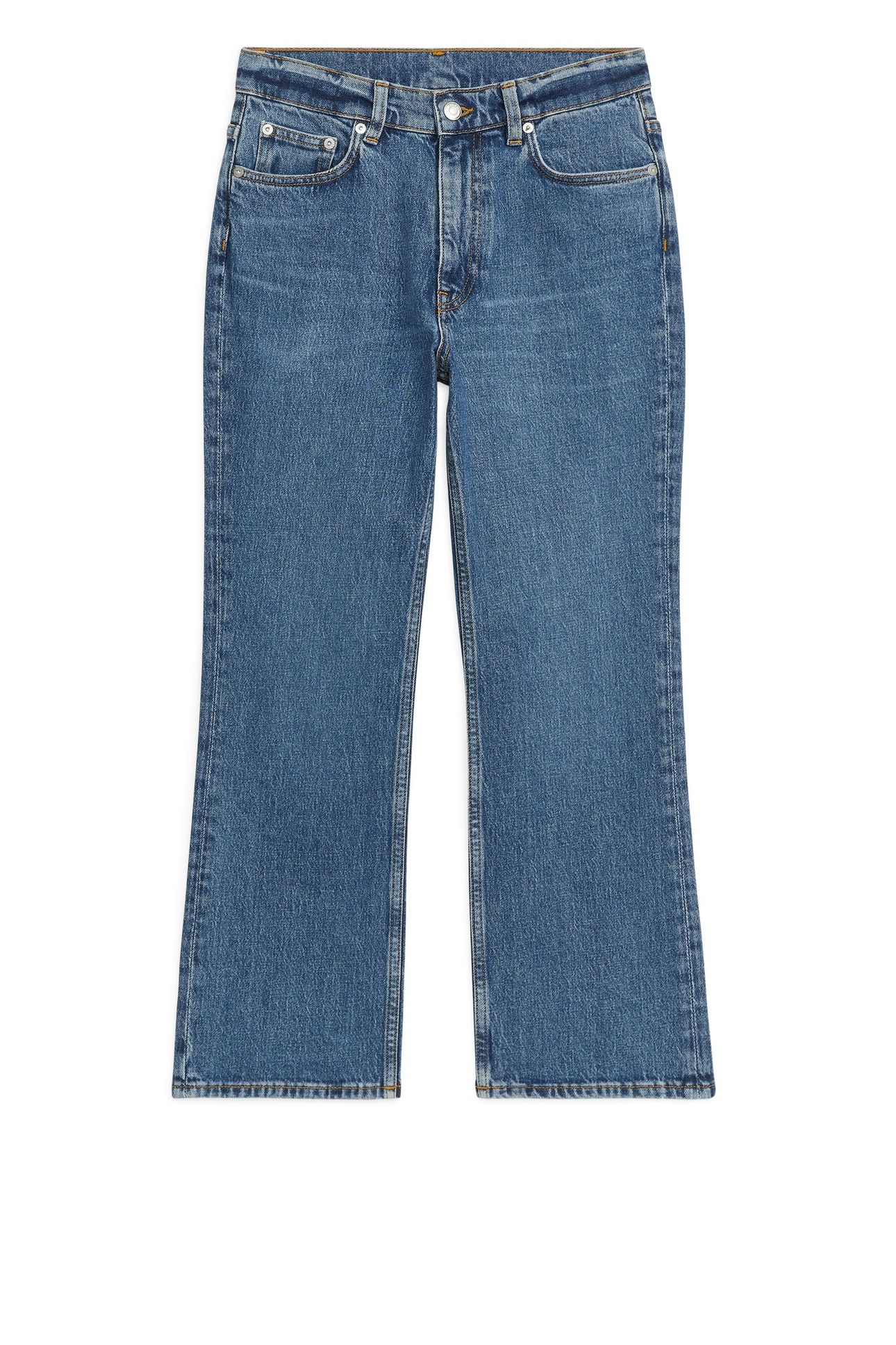 FERN CROPPED FLARED STRETCH BLUE 3