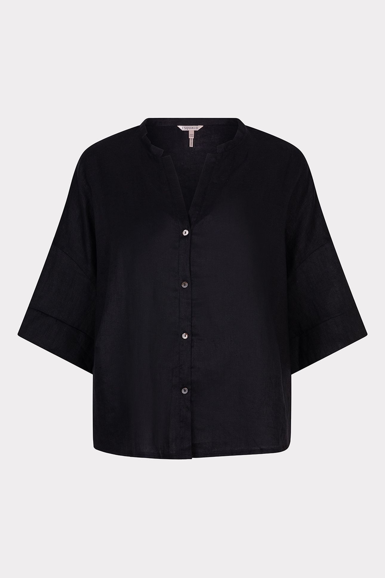 BLOUSE OVERSIZED LINEN BLACK 5