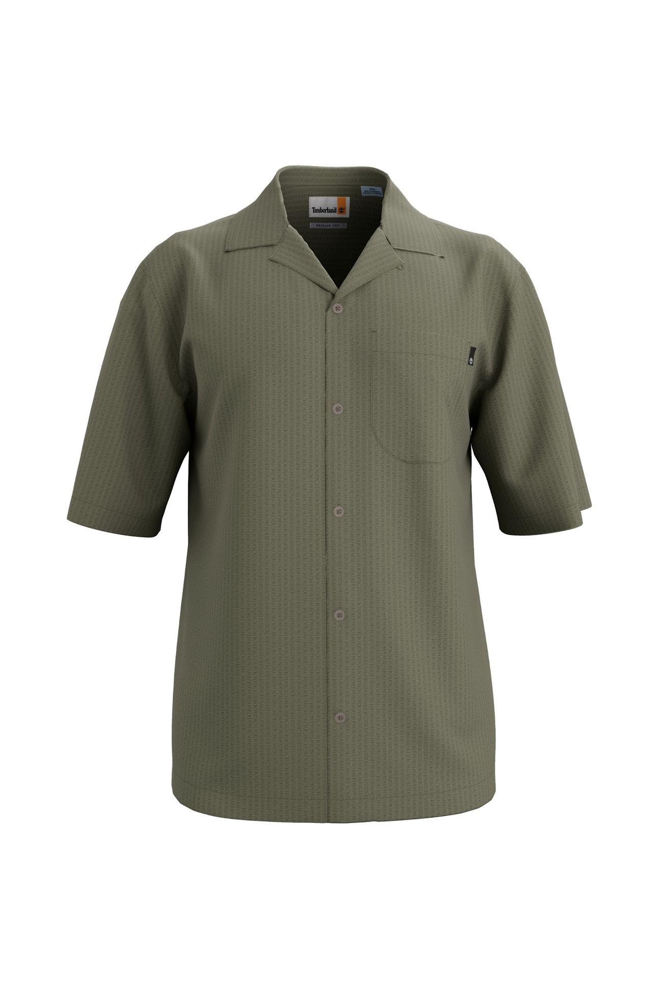 SS SEERSUCKER RESORT SHIRT MEDIUM GREEN 1