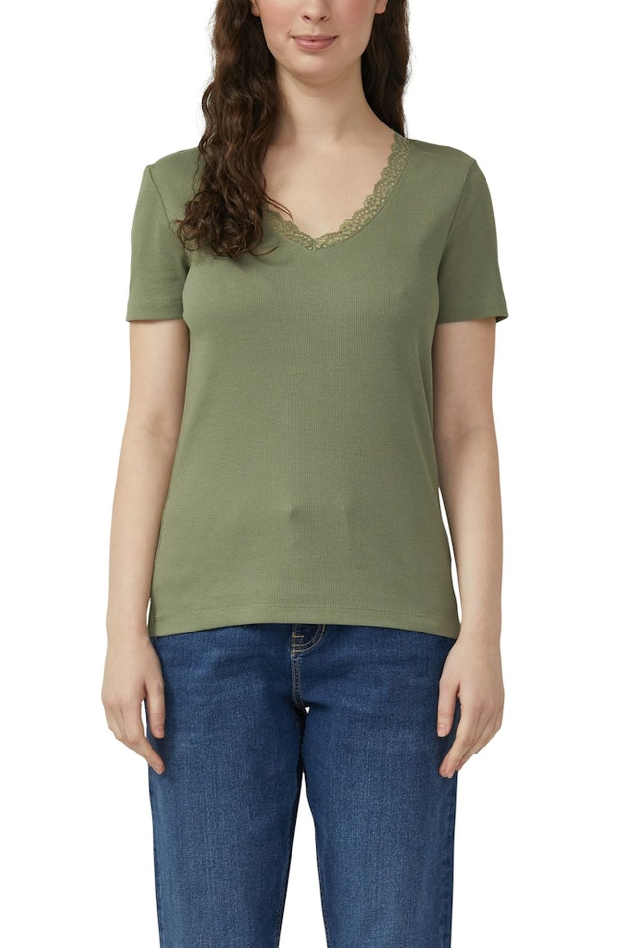 S.OLIVER T-SHIRTS ARMY GREEN 3