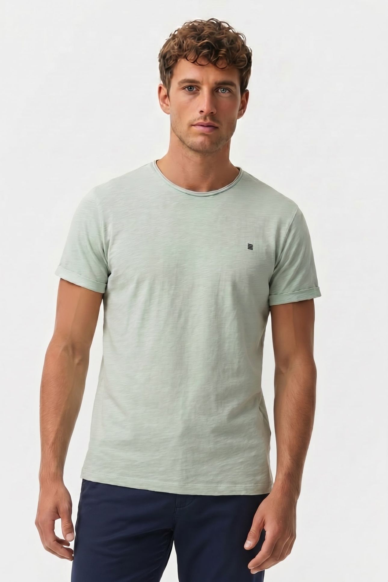 T-SHIRT CREWNECK SLUB MINT 1