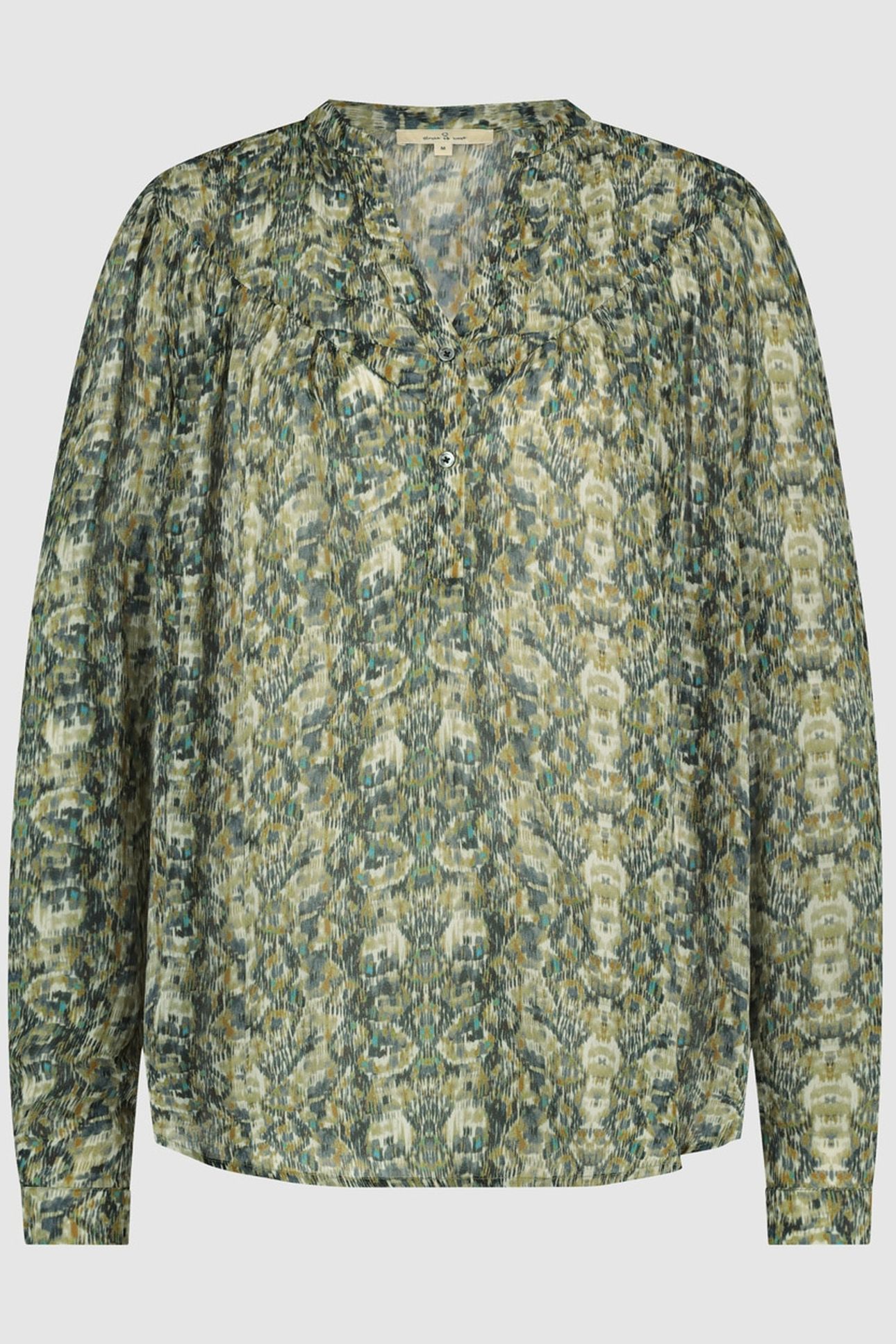 OLIVE BLOUSE BLURRY BLUE 2