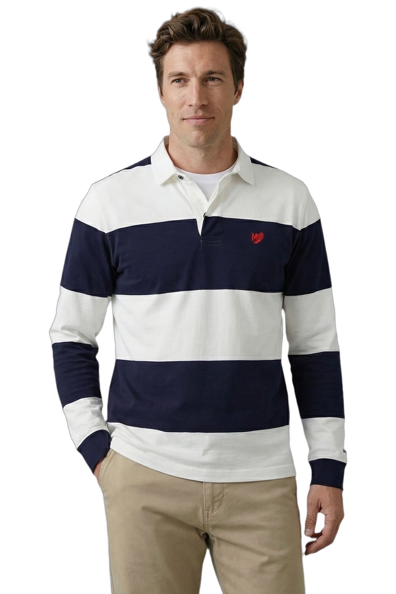 RUGBY 2 STRIPES OFF WHITE 1
