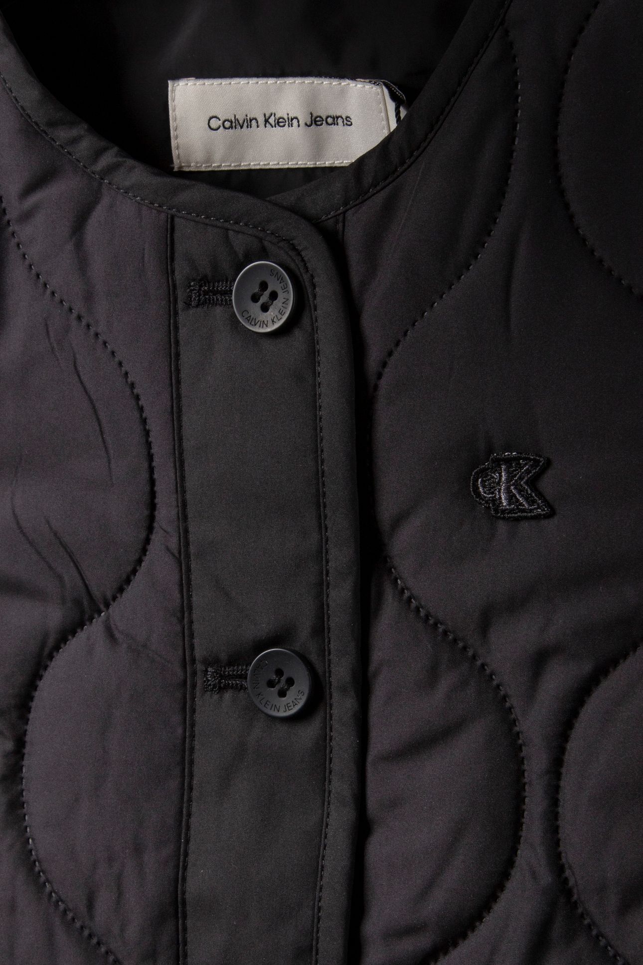 GIRLS QUILTED JACKET BLACK 3