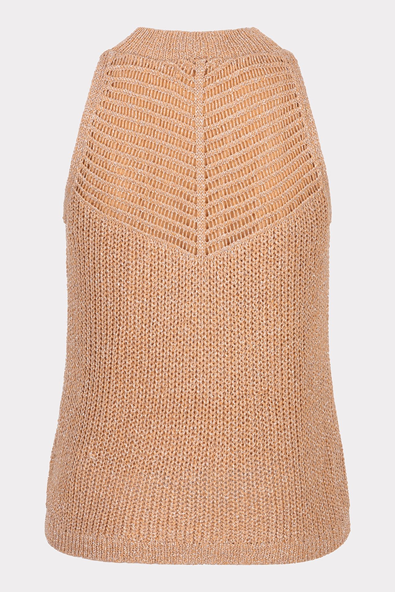 TOP KNITTED DOUBLE V LUREX PRALINE 5