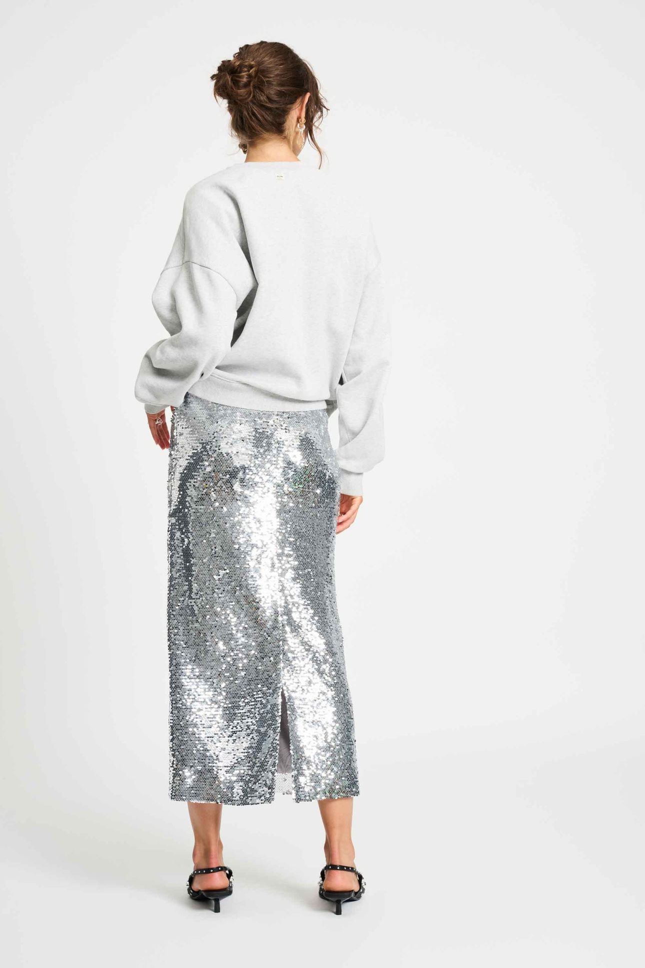 SKIRT - SEQUINS SILVER 3
