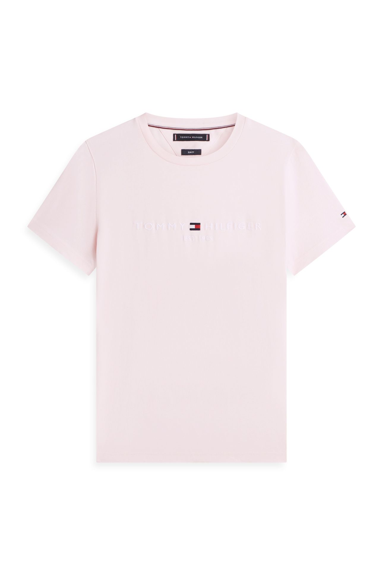 TOMMY LOGO TEE PINK LILY 4