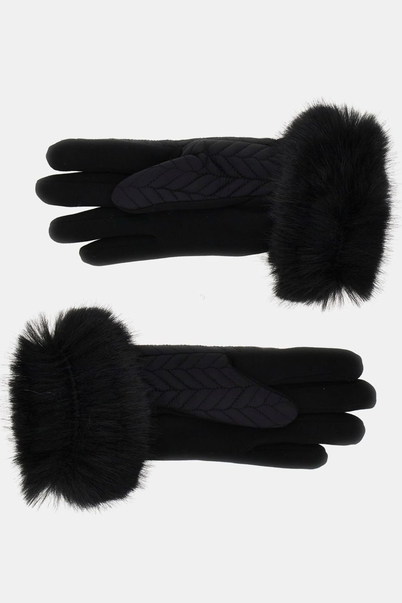 IRIEL STITCHED GLOVE JET BLACK A996 3