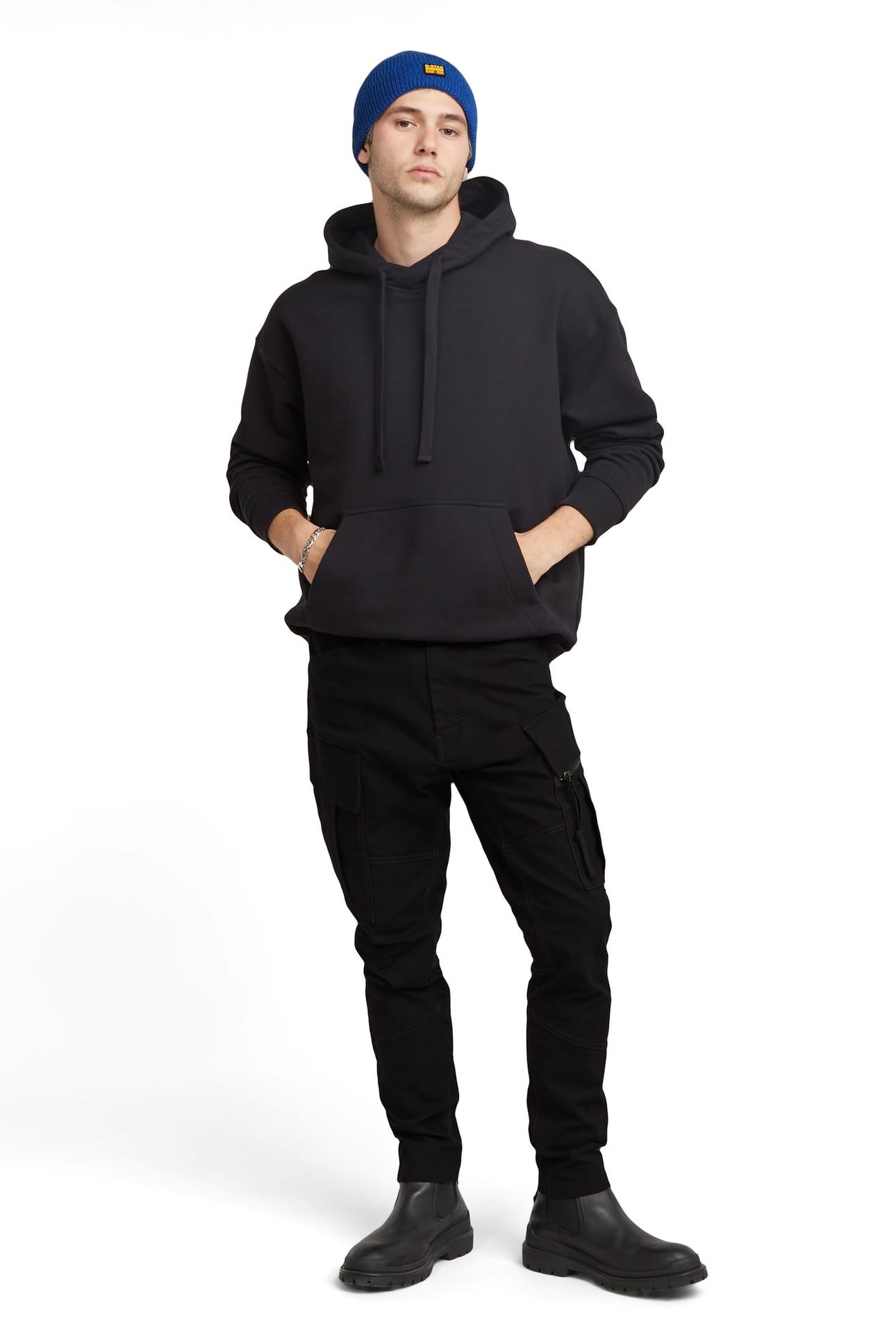ZIP POCKET 3D SKINNY CARGO 2.0 BLACK 1