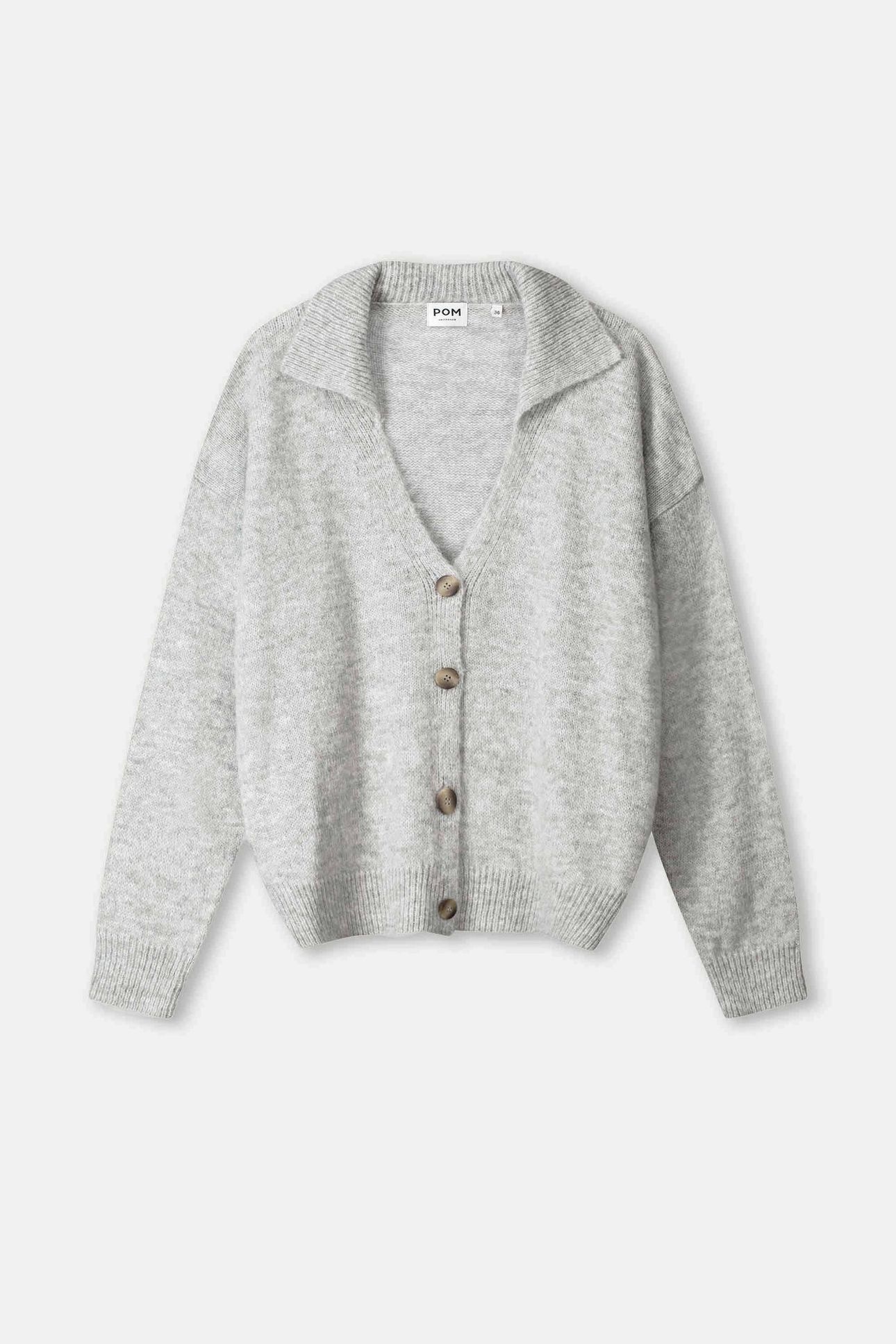 CARDIGAN - GREY MELANGE 4