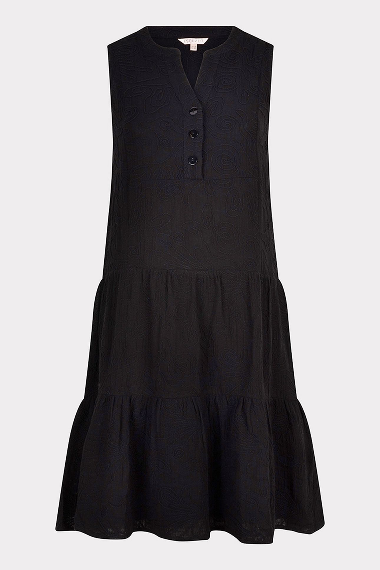 DRESS 3D EMBROIDERY BLACK 4