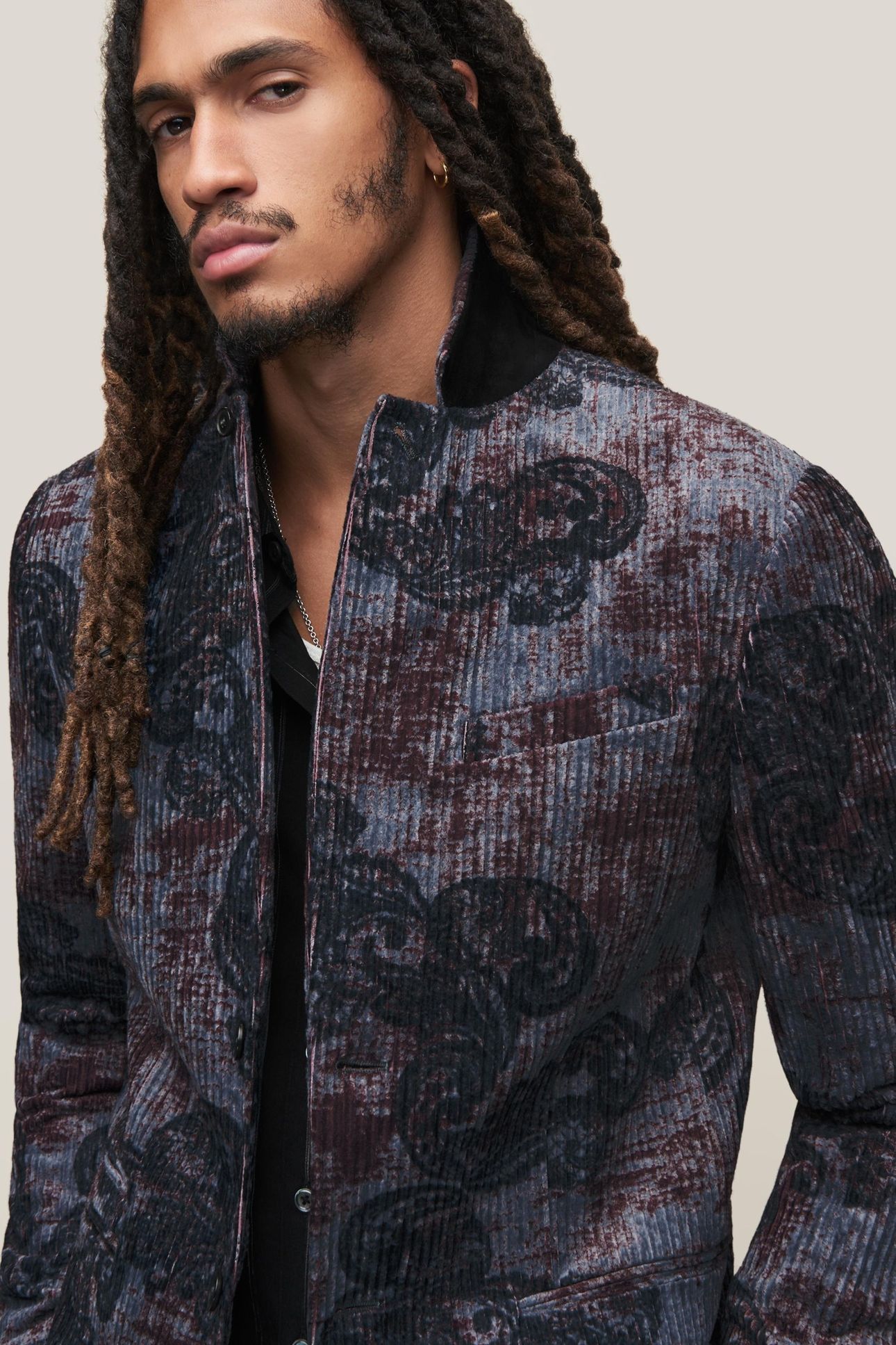SLIM FIT NOTCH LAPEL CUTA DARK PLUM 3