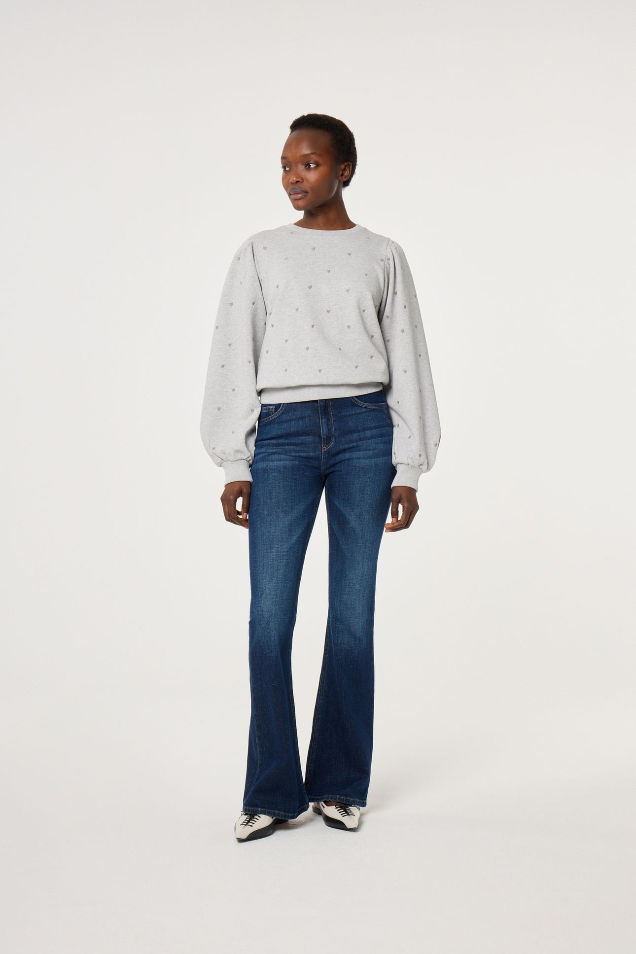 DINA SWEATER GREY MELANGE 2