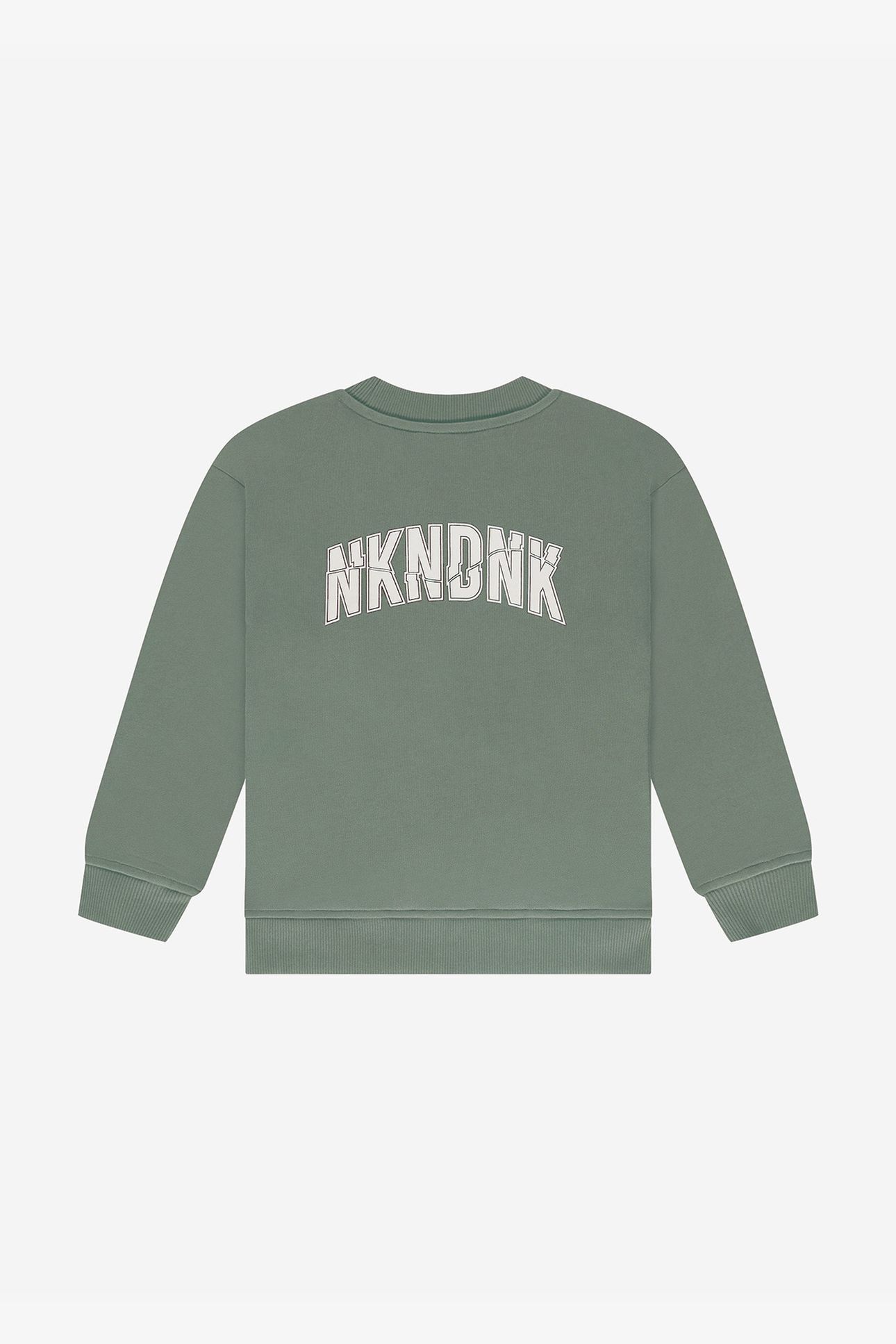 CRACKED SWEATSHIRT GREY GREEN 2