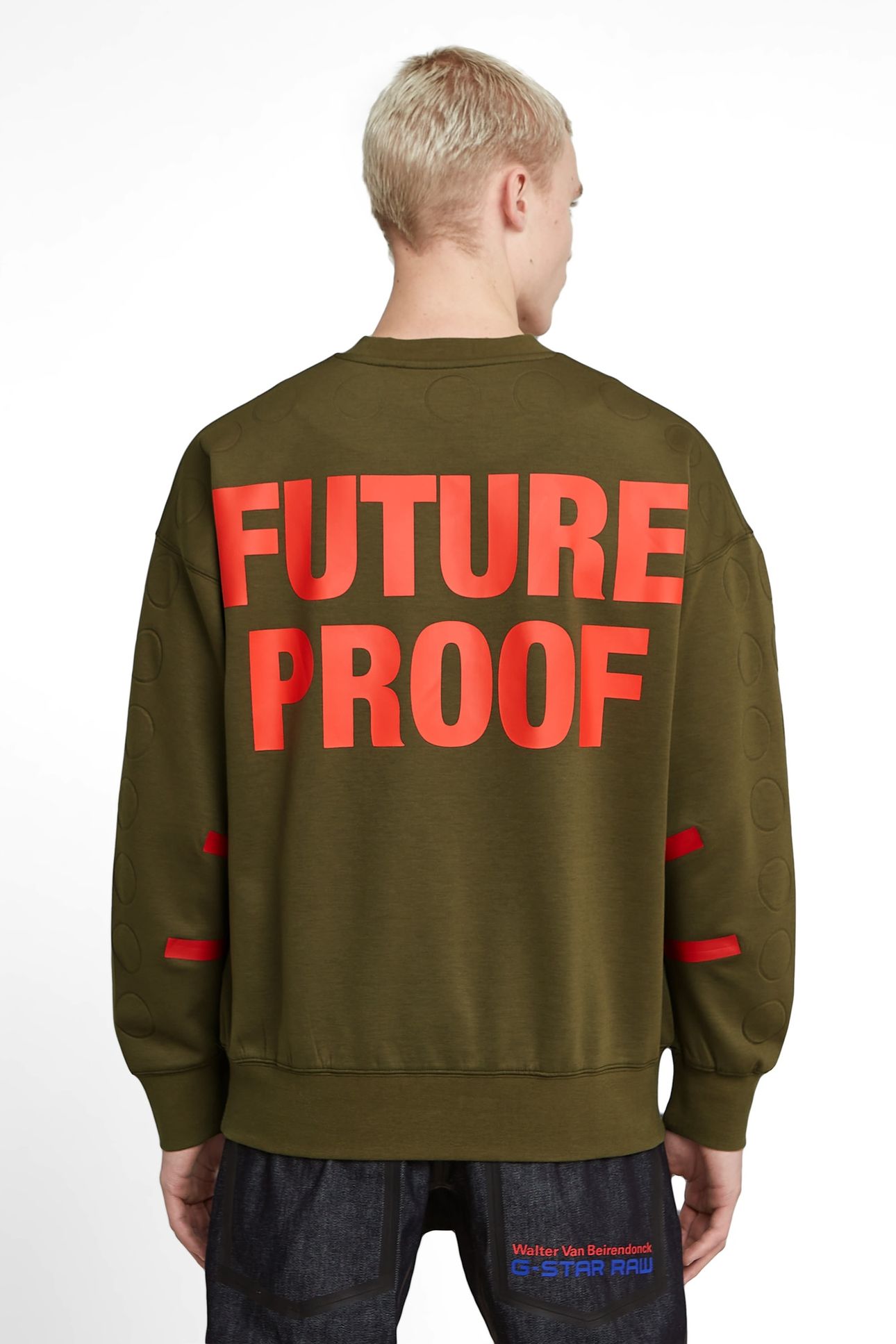 GSXWVB OVERSIZED SWEAT ARMY GREEN 3