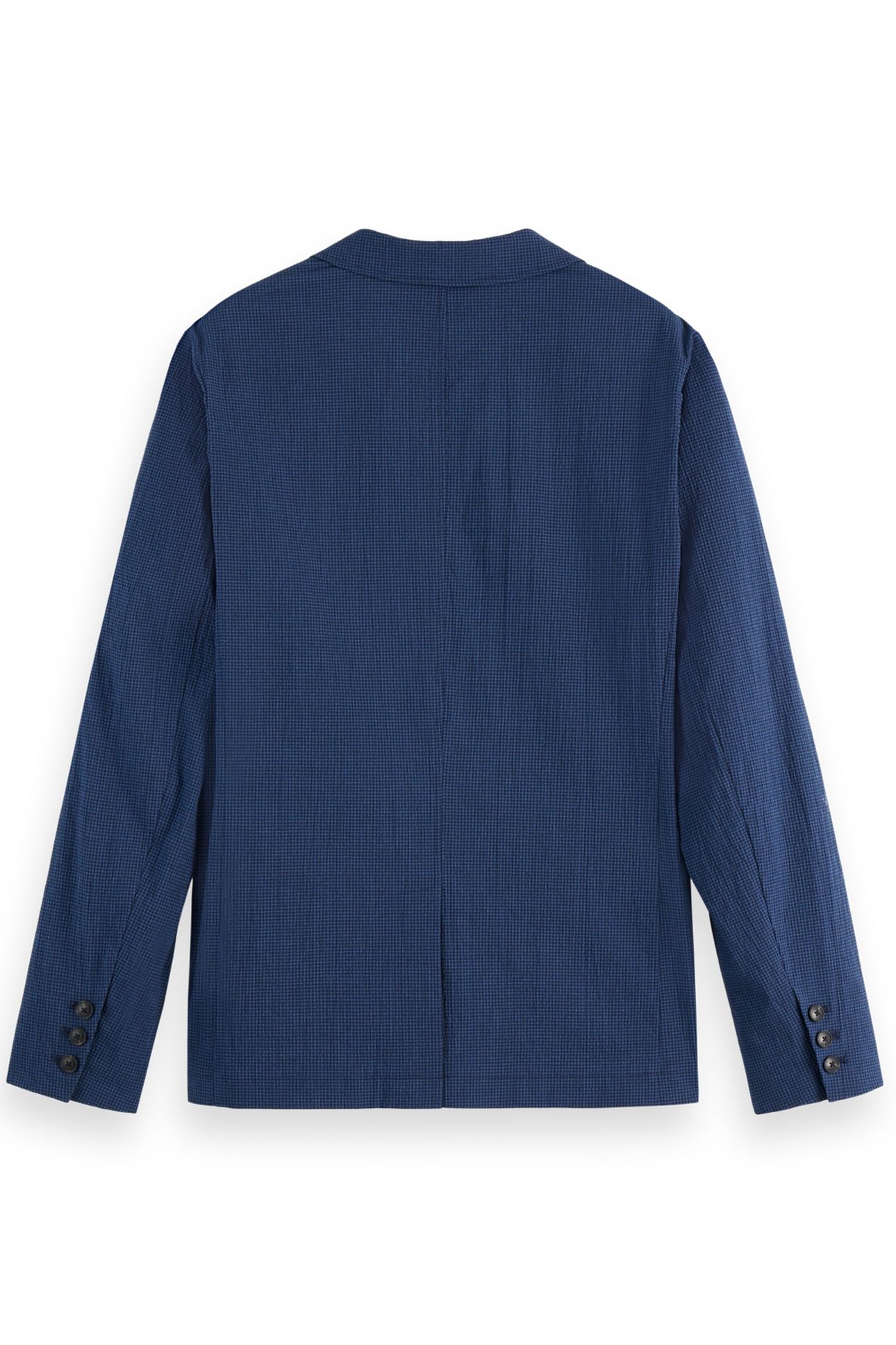 REGULAR-FIT UNCONSTRUCTED COTTON-BLEND SEERSUCKER BLAZER SKY 2