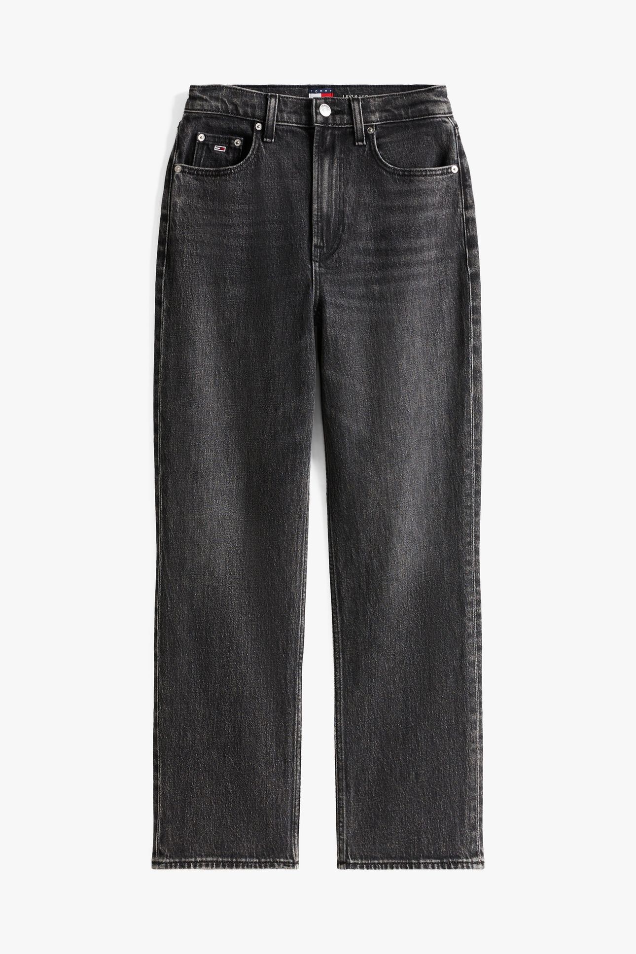 LAYLA HR SLIM STRAIGHT JEANS DENIM WASHED BLACK 4